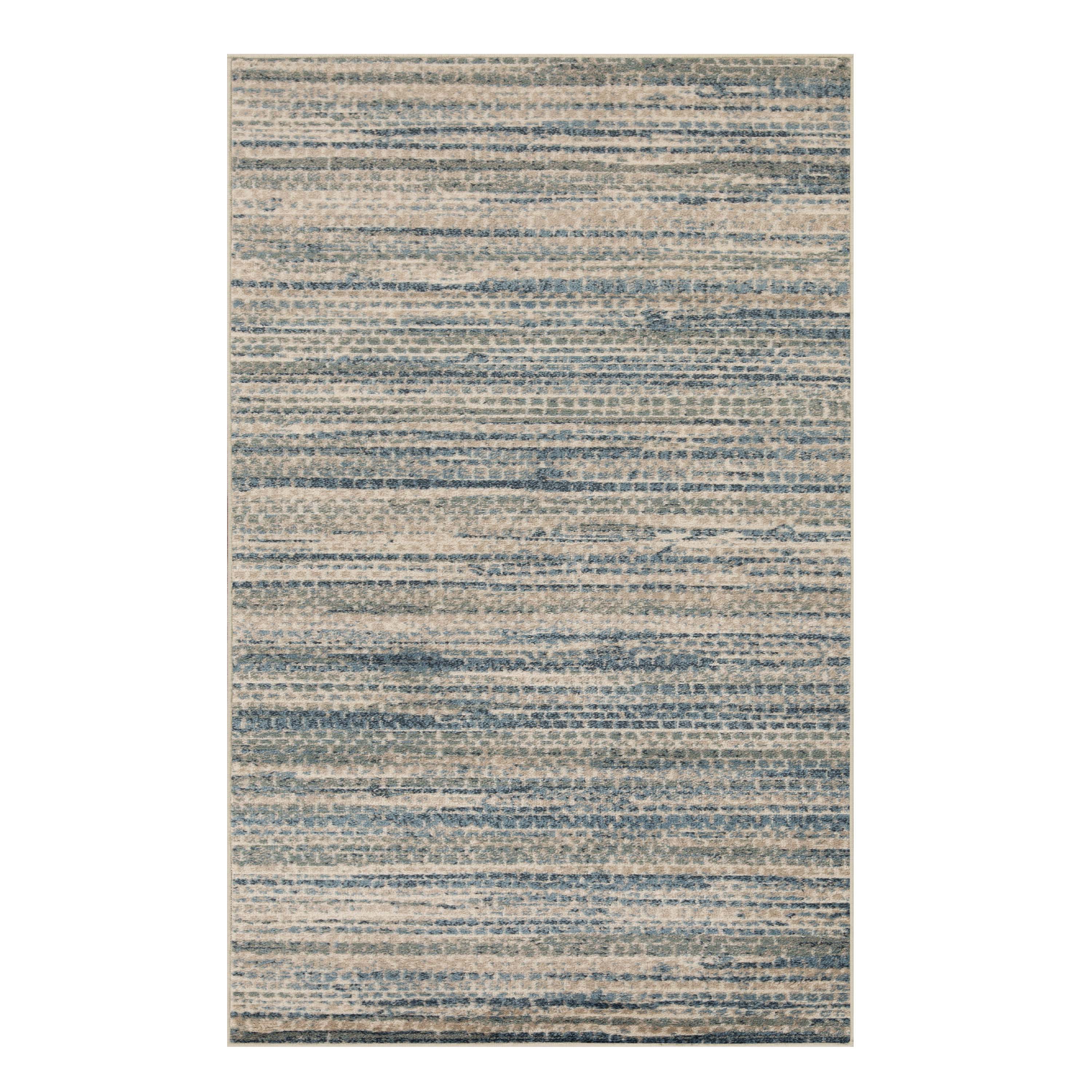 Montauk Striped Pastel Indoor Area Rug - Soft Bohemian Style Living Room Carpet for Bedroom, Nursery & Dorm Decor