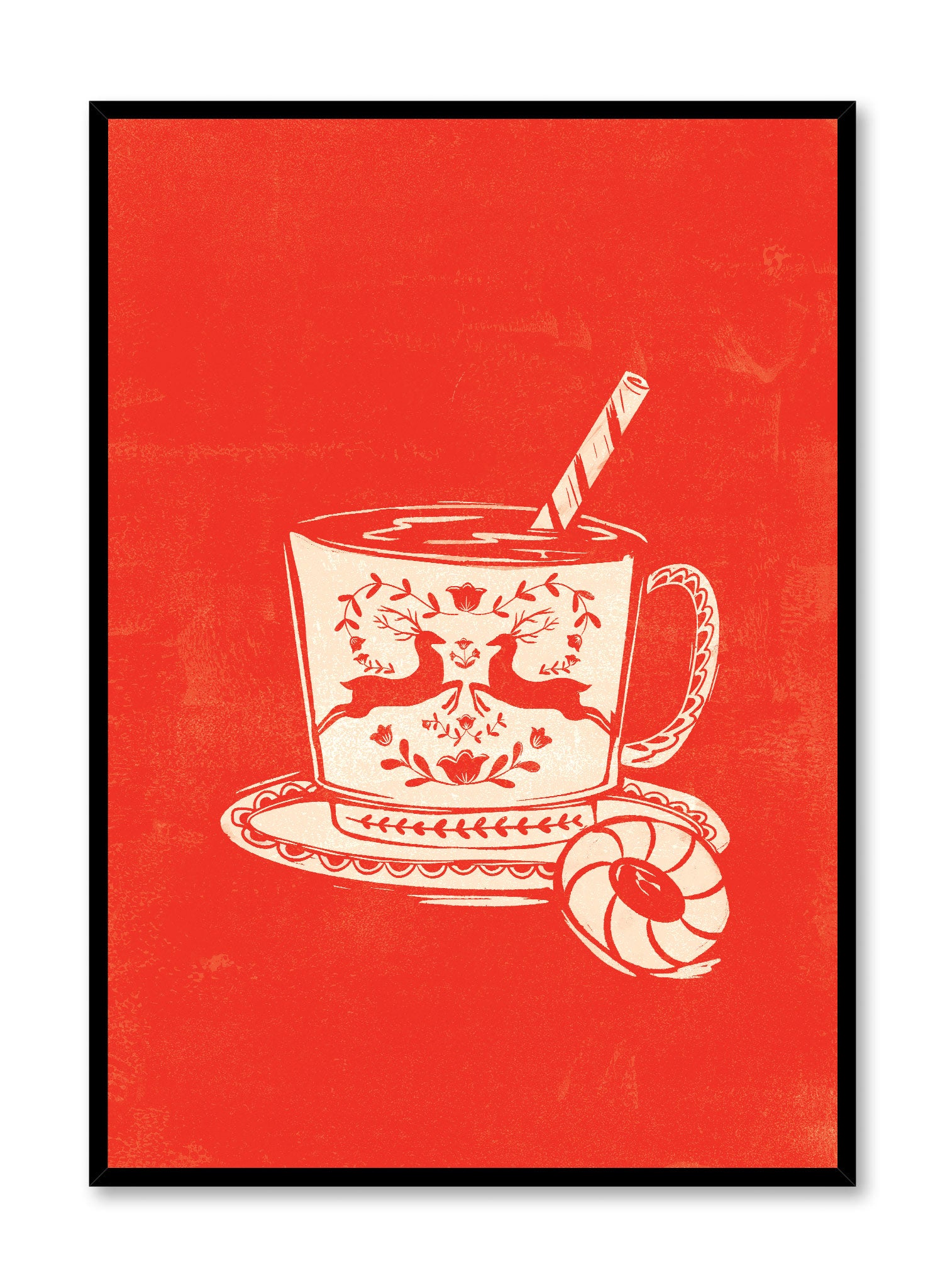 Santa’s Sweet Treat Christmas Poster - Festive Holiday Wall Art for Home, Office & Classroom Decor - Perfect for Xmas Party, Gift & Seasonal Decoration