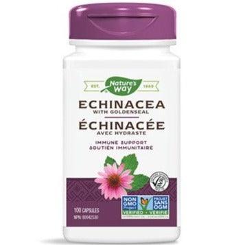 Nature's Way Echinacea Goldenseal 100 Capsules - Immune System Support & Herbal Defense Supplement - Perfect for Cold & Flu Season Wellness