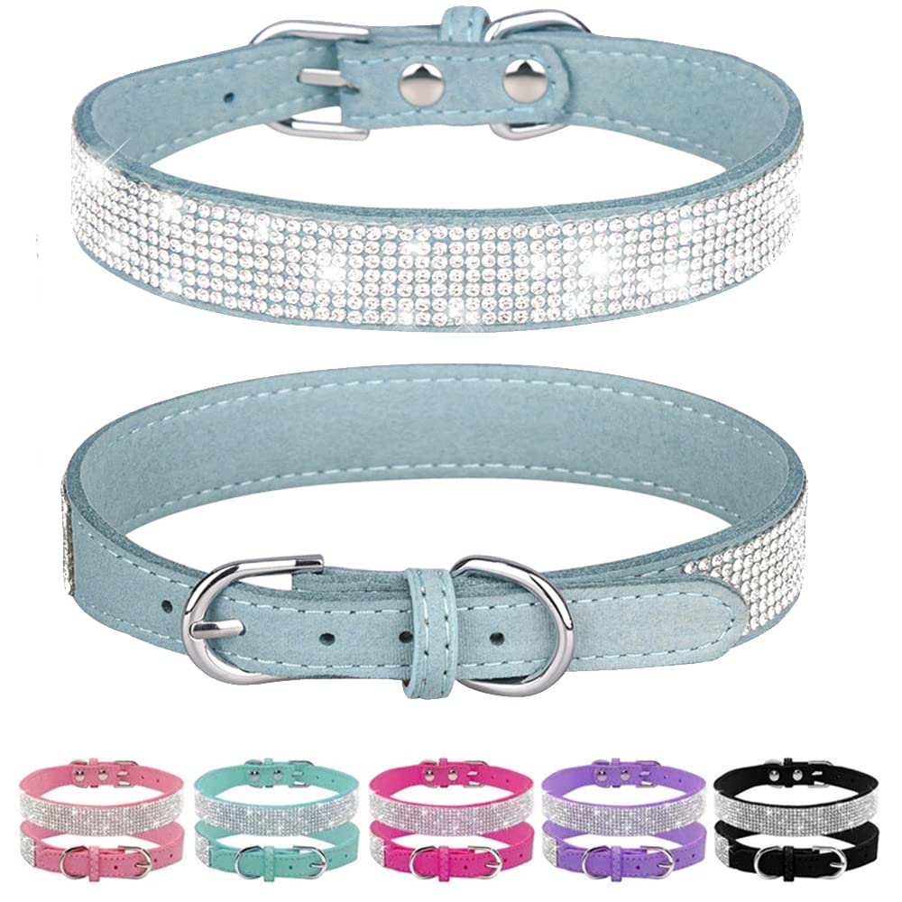 Sparkly Rhinestone Dog Collar for Large Dogs - Adjustable Bling Collar with Diamonds for Medium to XL Pets | Perfect for Princess Puppies, Special Occasions & Fashionable Outings