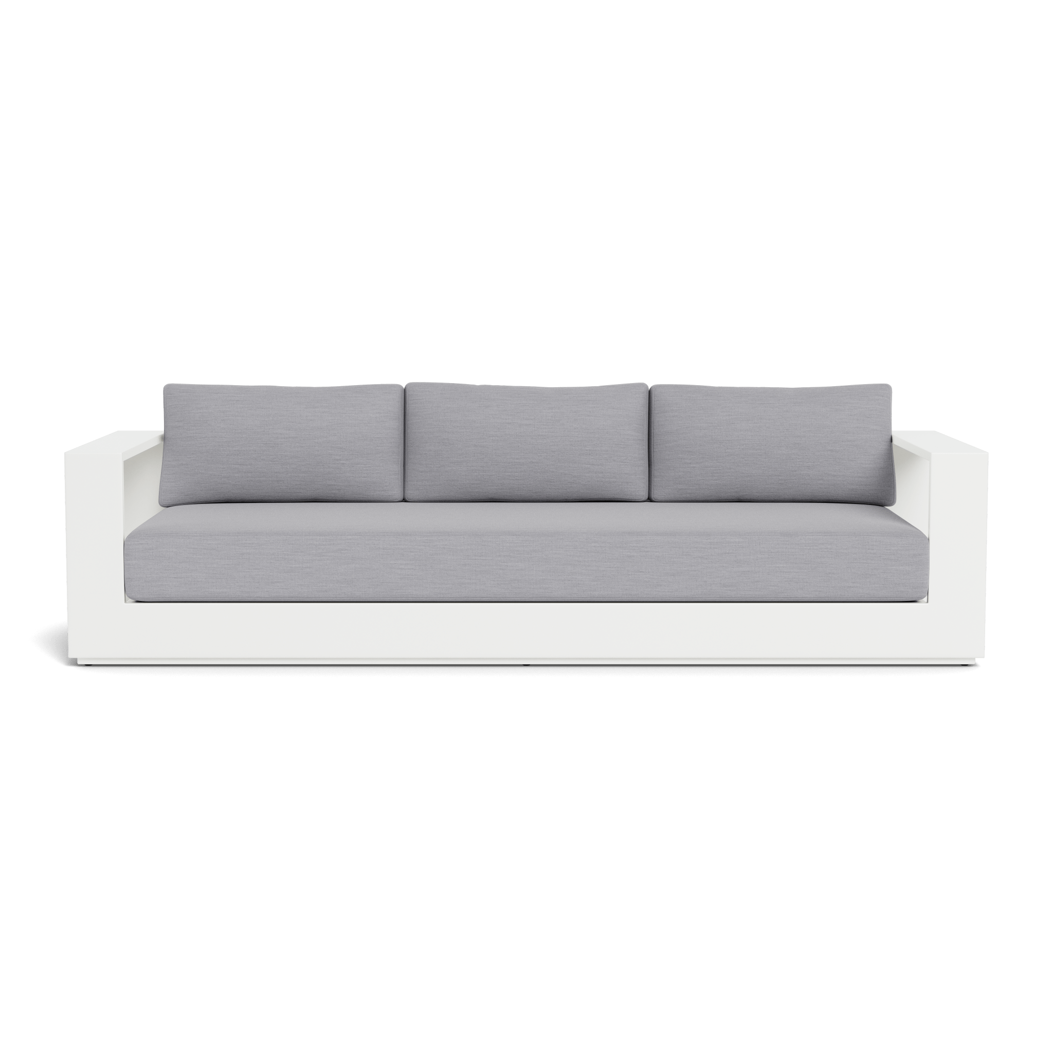 Hayman Aluminum 3-Seat Outdoor Patio Sofa Set - Modern Garden Furniture for Backyard, Poolside & Deck Relaxation