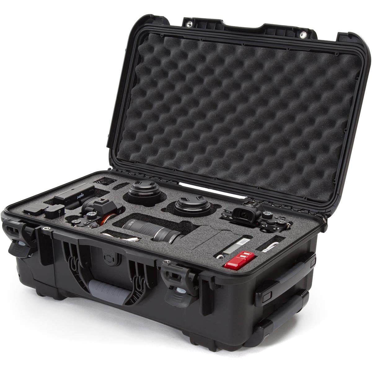 Nanuk 935 Waterproof Hard Case with Wheels & Foam Insert - Lightweight NK-7 Resin Protective Travel Case for Canon Nikon DSLR Cameras (Black) - Perfect for Air Travel, Outdoor Photography & Equipment Storage