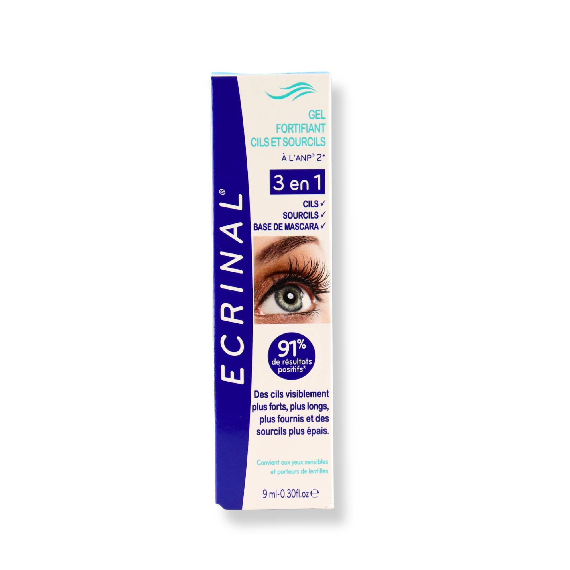 Ecrinal NEW FORMULA Strengthening Lash Growth Serum with ANP2+ | 9ml Eyelash Treatment for Longer, Thicker Lashes | Perfect for Nighttime Lash Care & Enhancing Natural Beauty