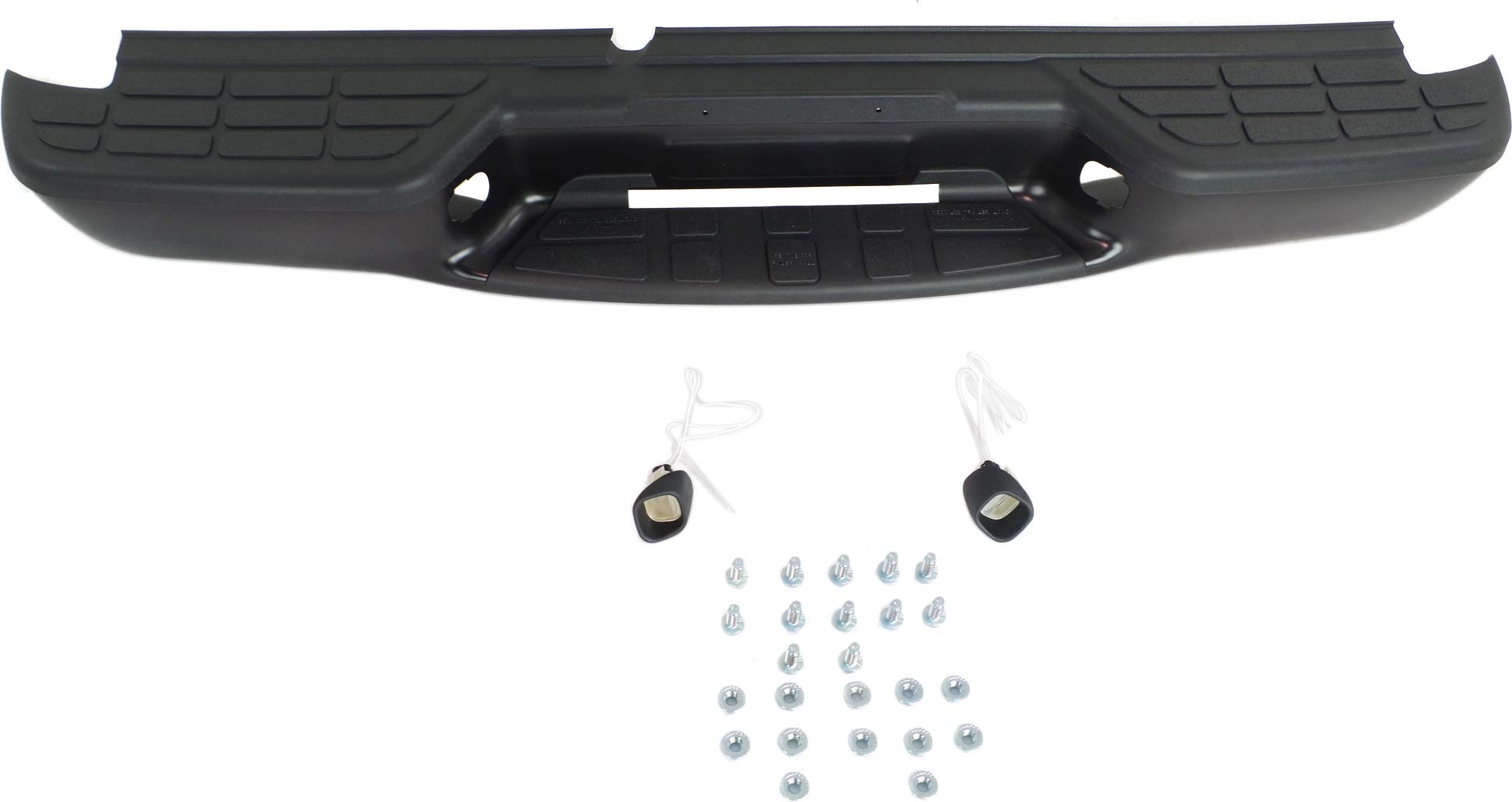 Garage-Pro Heavy Duty Step Bumper for 1998-2004 Chevy S10 Pickup | Powder Coated Black Steel Fleetside Bumper | Perfect for Towing, Loading & Off-Road Protection