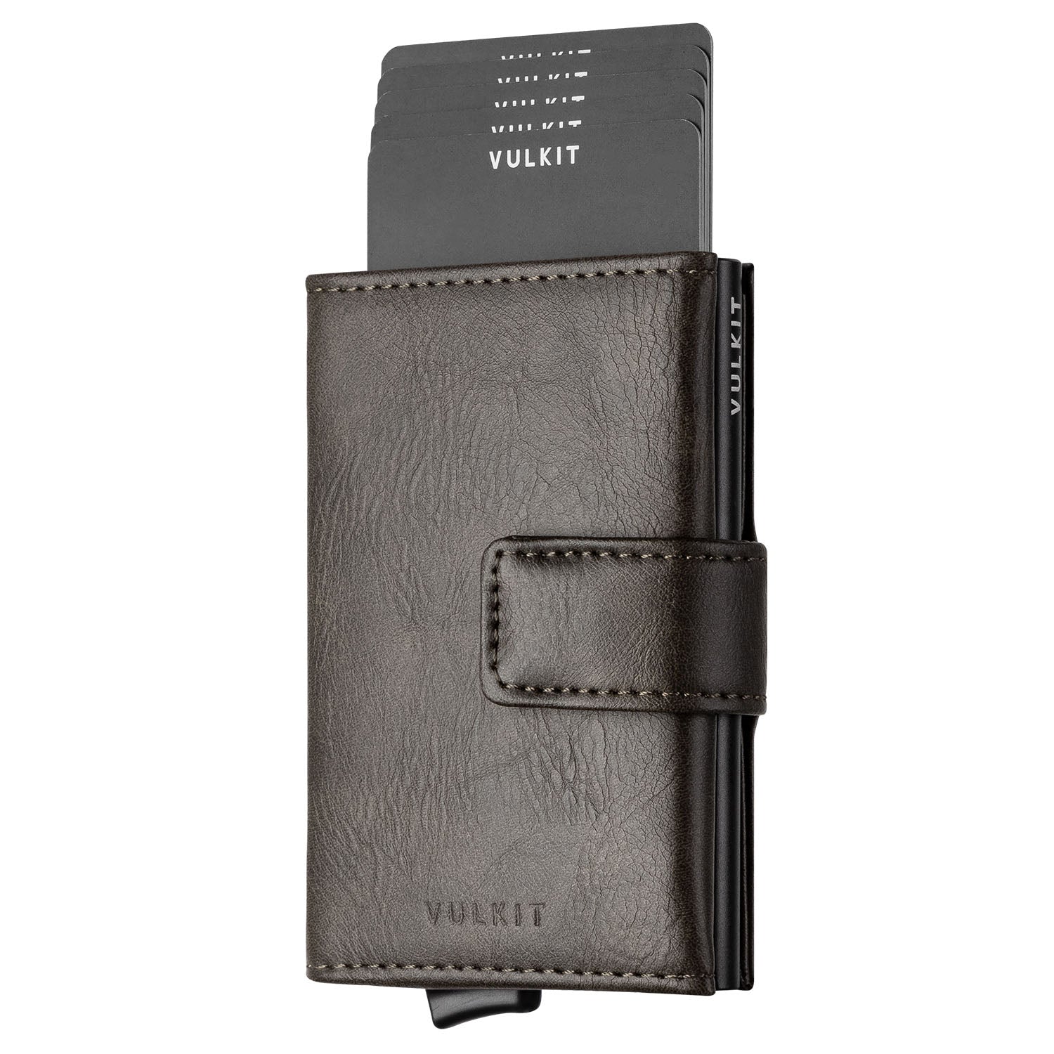 VC204 Magnetic Button Closure Tri-Fold Wallet - Secure RFID Blocking Leather Wallet for Men & Women - Perfect for Travel, Business & Everyday Use
