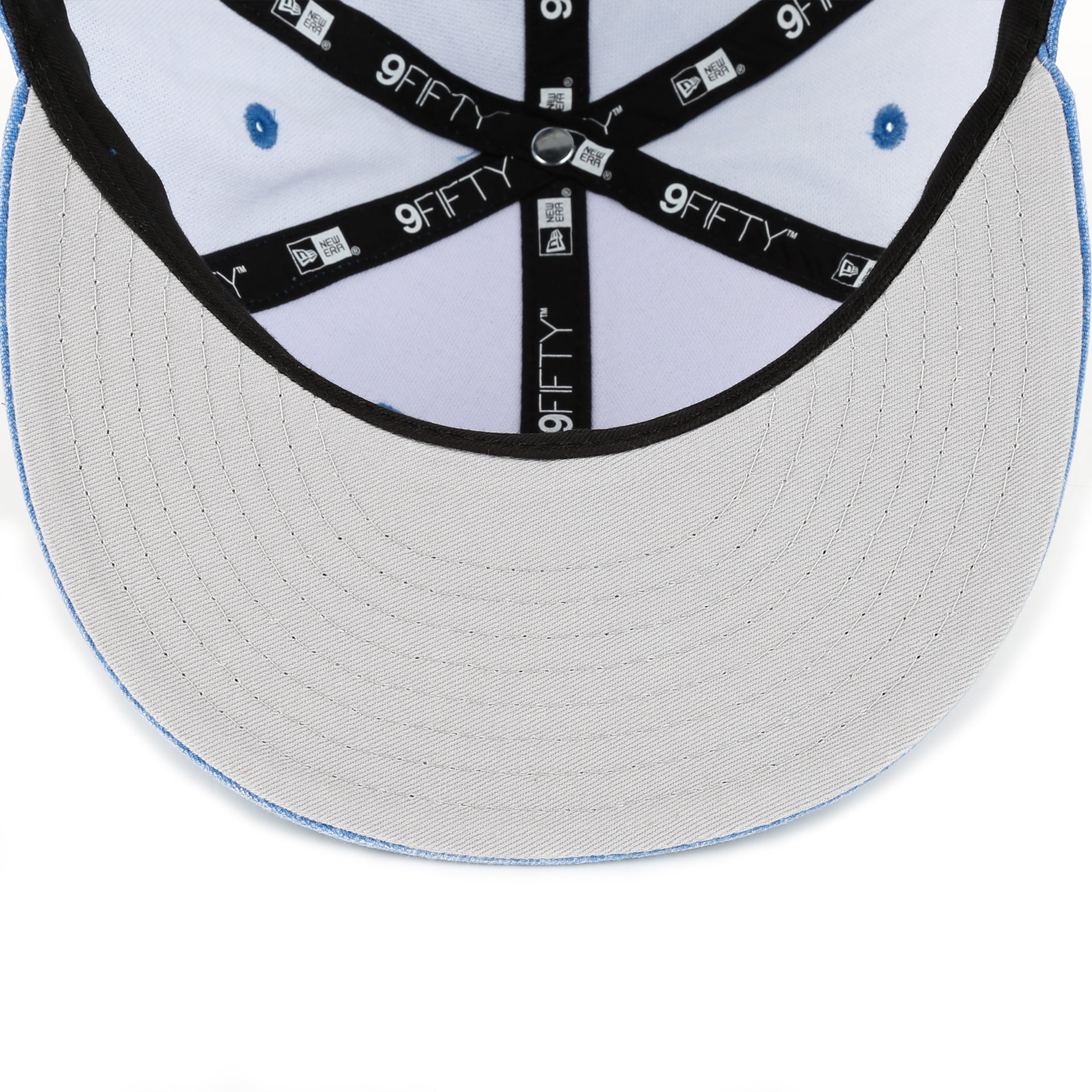 New Era 9Fifty Washed Over Snapback Hat - Los Angeles Dodgers Light Denim Adjustable Baseball Cap for Men & Women - Perfect for Sports Games, Streetwear Fashion and Casual Outfits