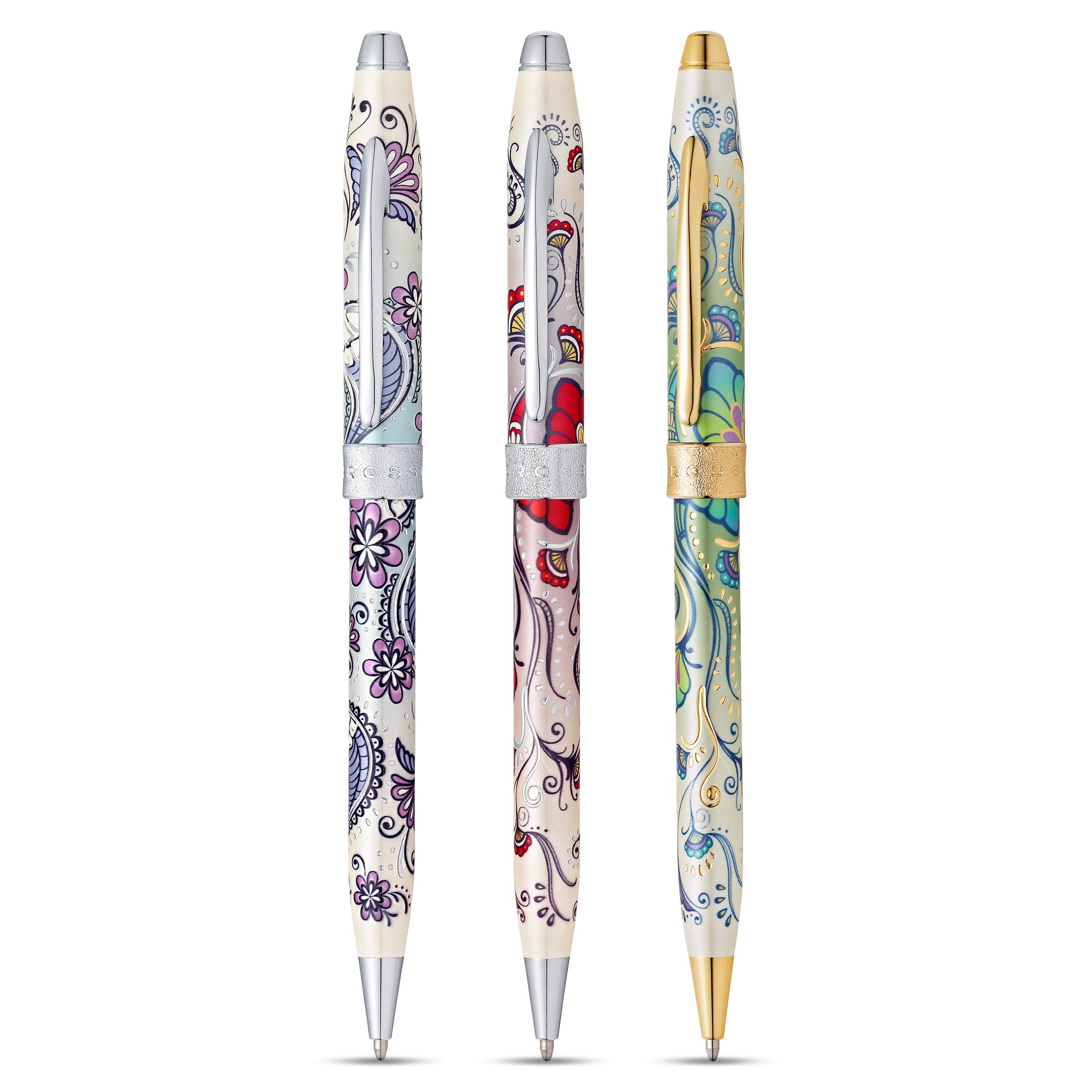 Premium Refillable Ballpoint Pen - Medium Point, Elegant Red Hummingbird Vine Design with Gift Box | Perfect for Office, School, Journaling & Thoughtful Gifts