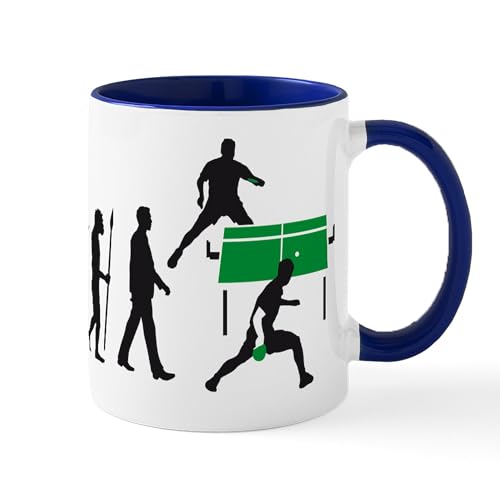 White/Navy Inside - Evolution Table Tennis Player Mug