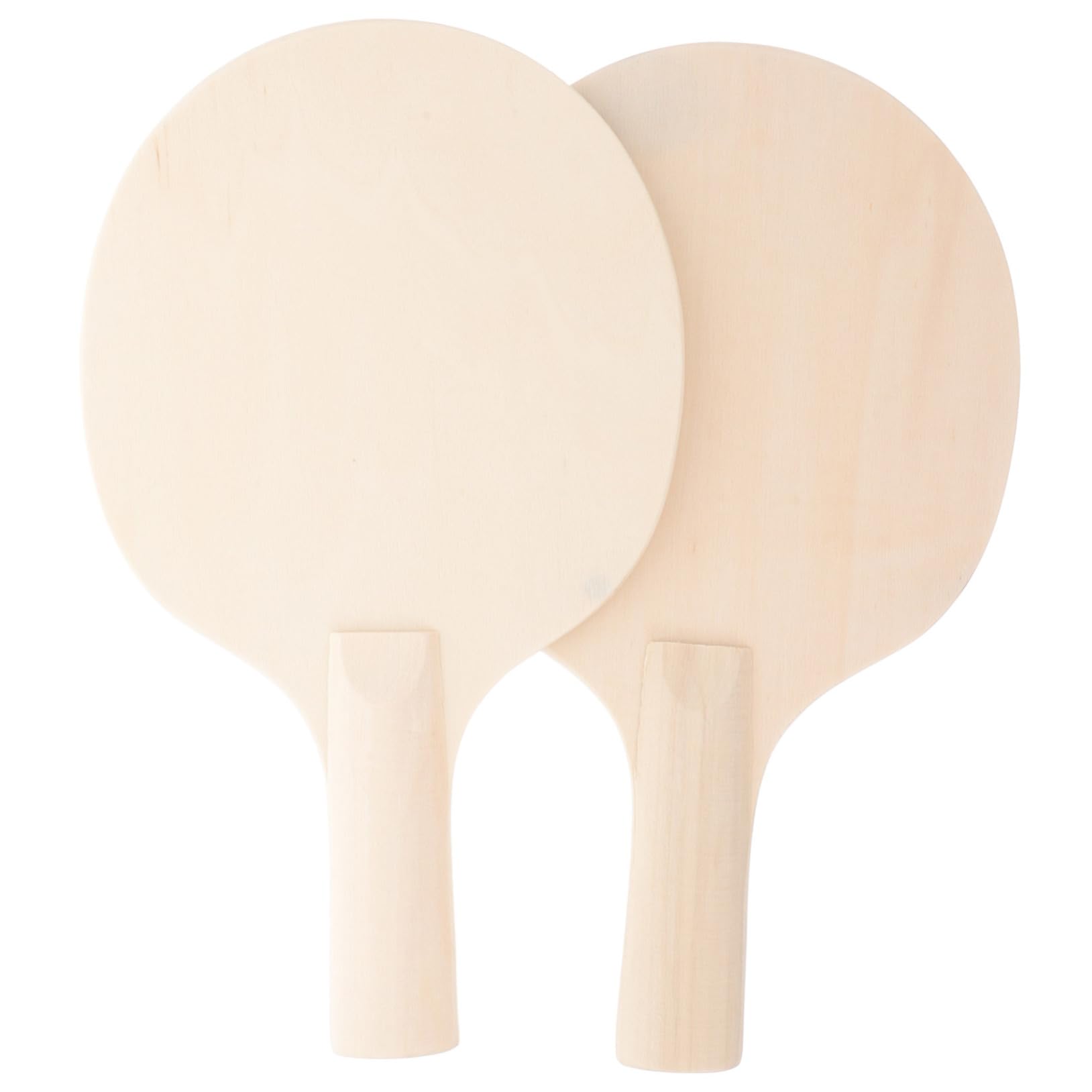 2-Pack DIY Wooden Ping Pong Paddles - Kids Painting & Educational Toy for Table Tennis Training, Fun Sports Game for Students & Children | Perfect for Home, School & Outdoor Play