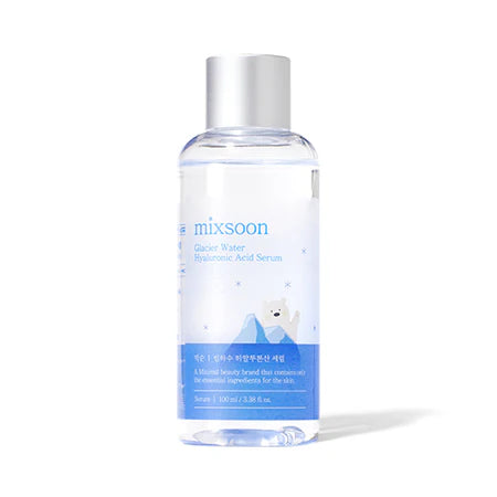 Mixsoon Glacier Water Hyaluronic Acid Facial Serum - Hydrating & Plumping Anti-Aging Face Serum for Dry Skin - Day & Night Moisturizer for Glowing Skin | Perfect for Daily Skincare Routine & Travel Essentials