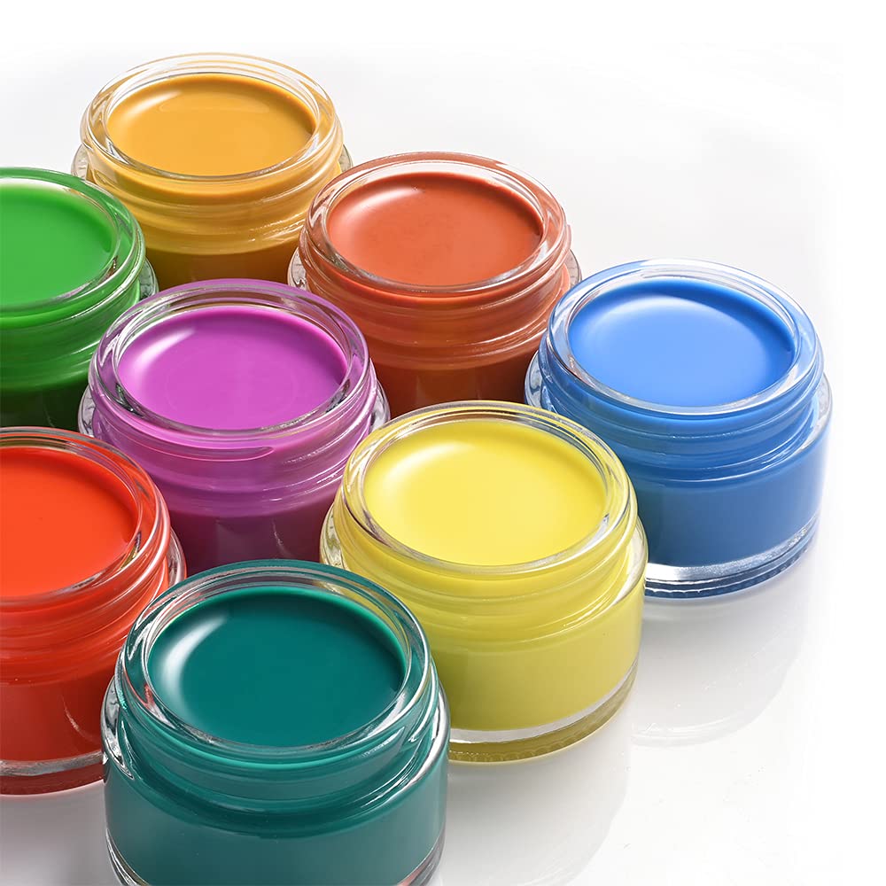4 Pack 1oz Small Glass Jars with Airtight White Lids & Inner Liners - Mini Travel Containers for Cosmetics, Slime, Creams, Lotions - Perfect for Makeup Storage, DIY Projects & Toiletries Travel Kit