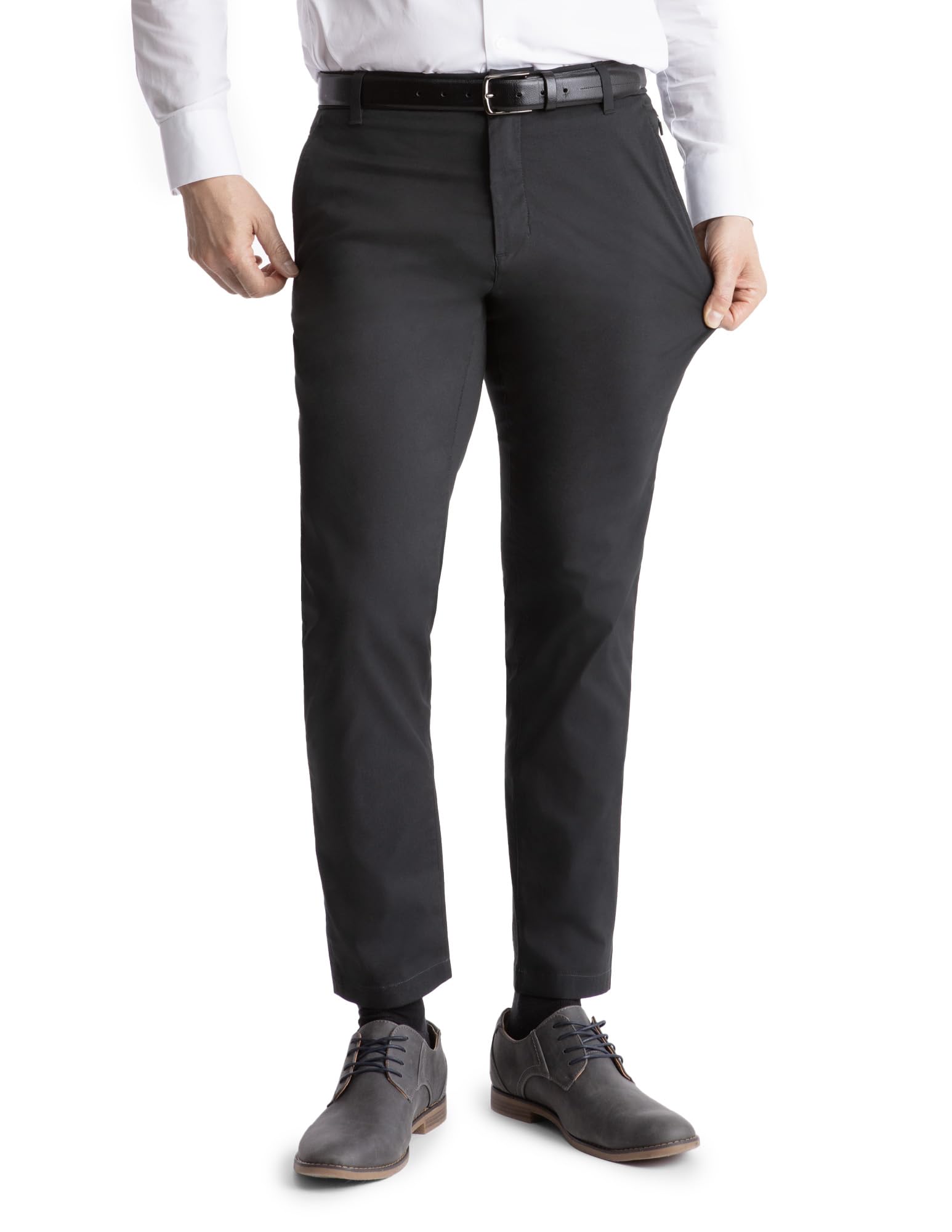 Birddogs Men's Stretch Khaki Pants - Slim Fit Casual Chinos for Work, Travel & Everyday Comfort | Breathable & Flexible Office Wear