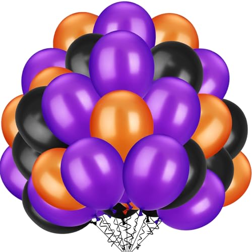 Orange, Purple, Black
