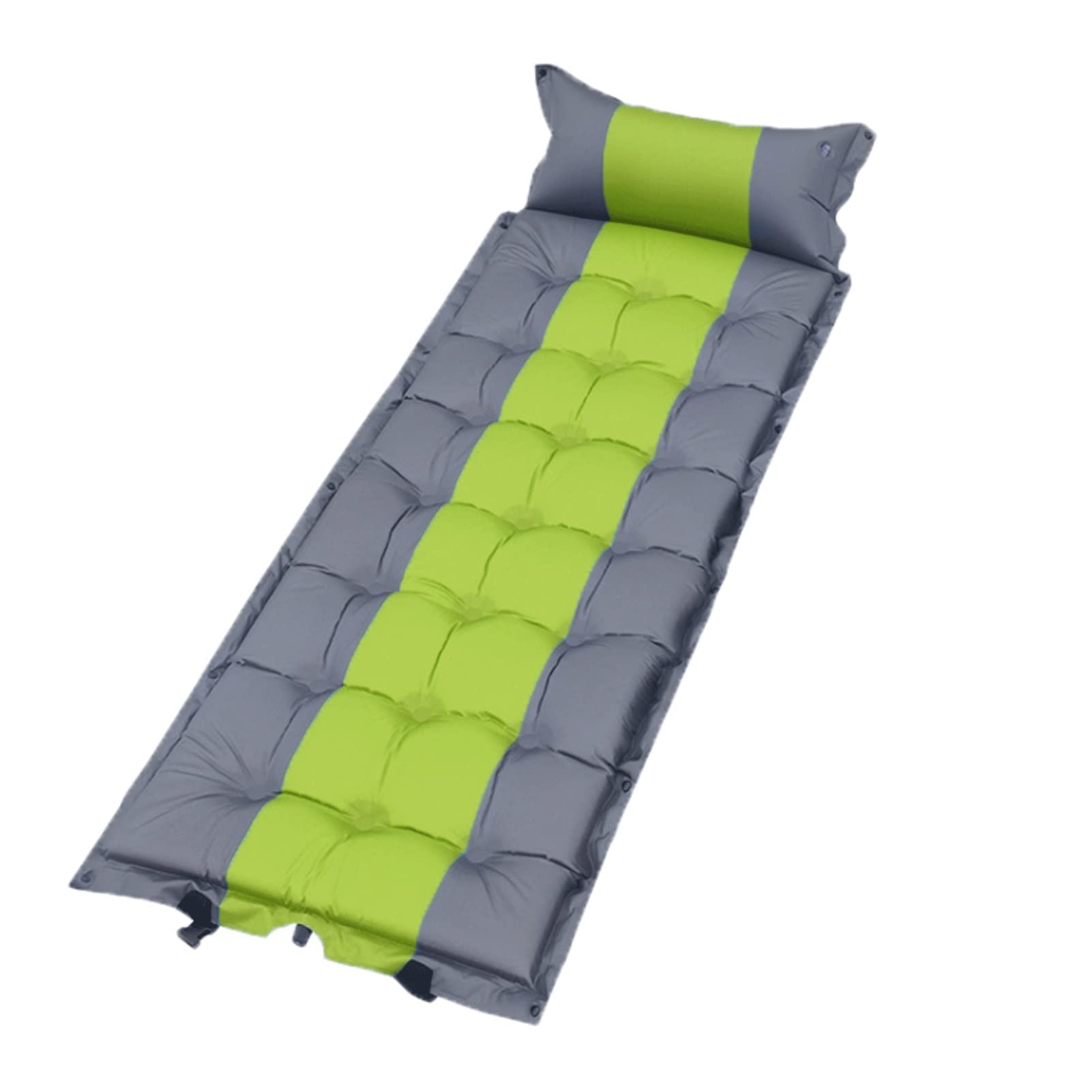 MuslimStreet Ultralight Inflatable Sleeping Pad - Portable Air Mattress for Camping, Backpacking & Hiking - Includes Airpad, Inflating Bag & Carry Bag - Compact & Lightweight Design (Green) - Perfect for Outdoor Adventures, Travel & Picnics