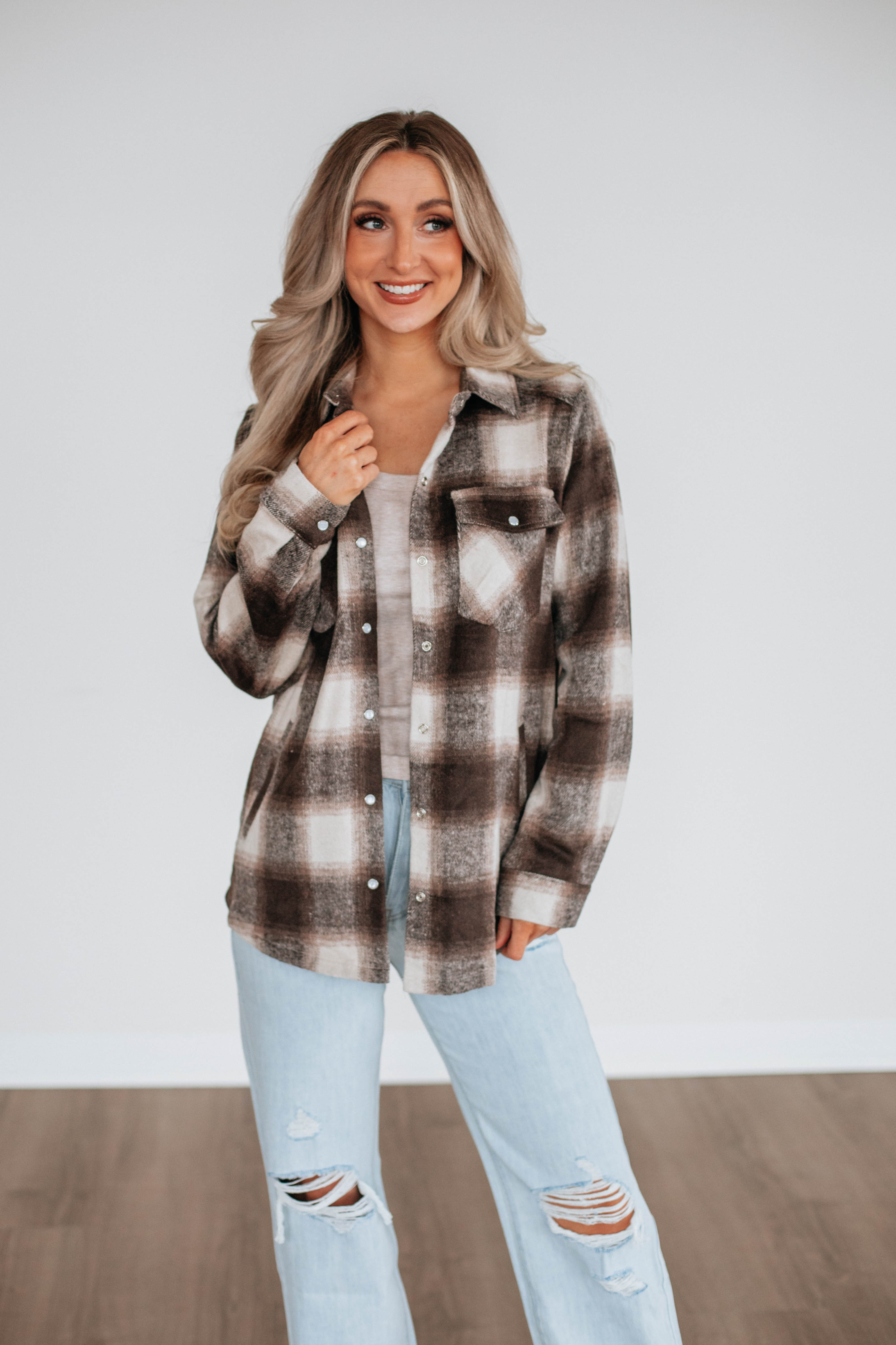Kyler Flannel Shacket for Men & Women | Cozy Overshirt Jacket with Plaid Design | Perfect for Fall, Winter & Outdoor Activities