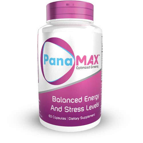 PanaMAX Capsules - 60 Count | Panax Ginseng & Schisandra Chinensis Extract | Natural Energy & Stress Support Supplement | Boost Focus & Vitality for Workouts, Study & Daily Performance