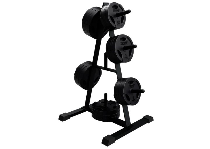 Troy USA Sports Standard Plate Tree - Weightlifting & Strength Training Equipment for Home Gym & CrossFit Workouts