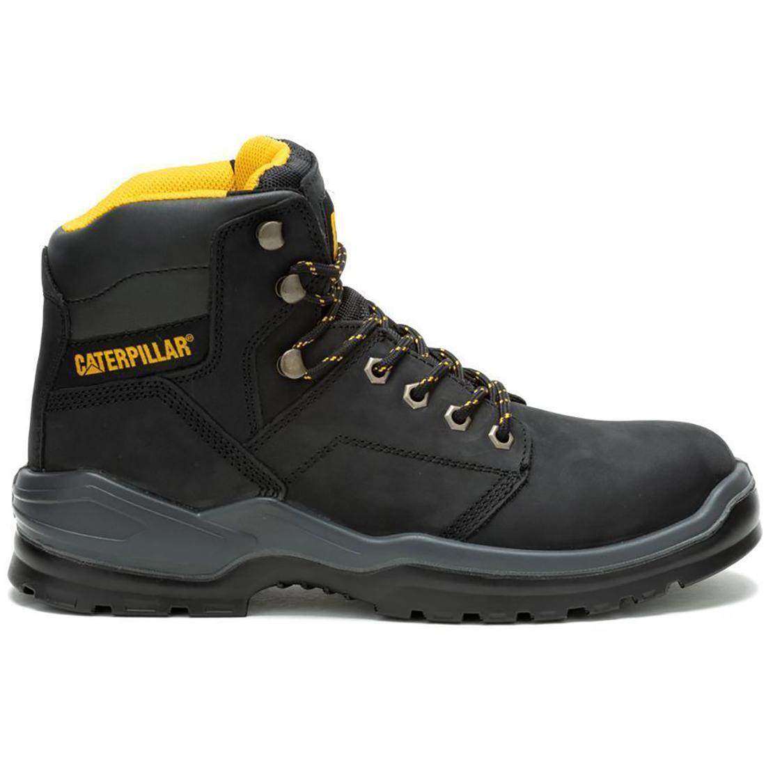 Striver Steel Toe Work Boots for Men - Black Safety Shoes for Construction, Warehouse & Outdoor Work | OSHA Compliant, Slip Resistant & Durable