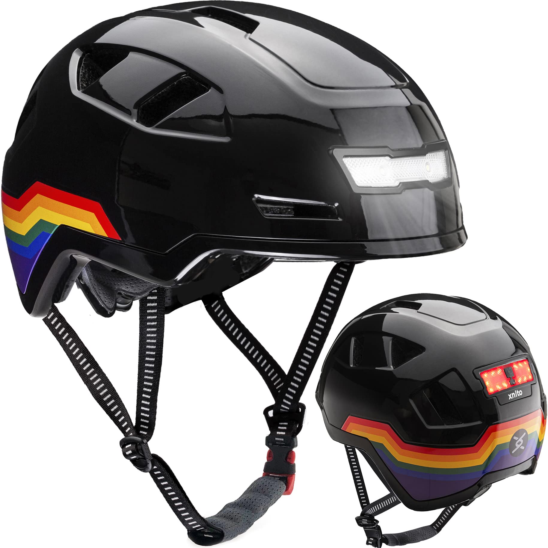 LED Bike Helmet for Adults - CPSC & NTA-8776 Certified Urban Cycling Helmet for Men & Women - Safety Gear for E-Bikes, Scooters, Onewheel, Commuting & Mountain Biking - Perfect for Night Riding & Outdoor Adventures