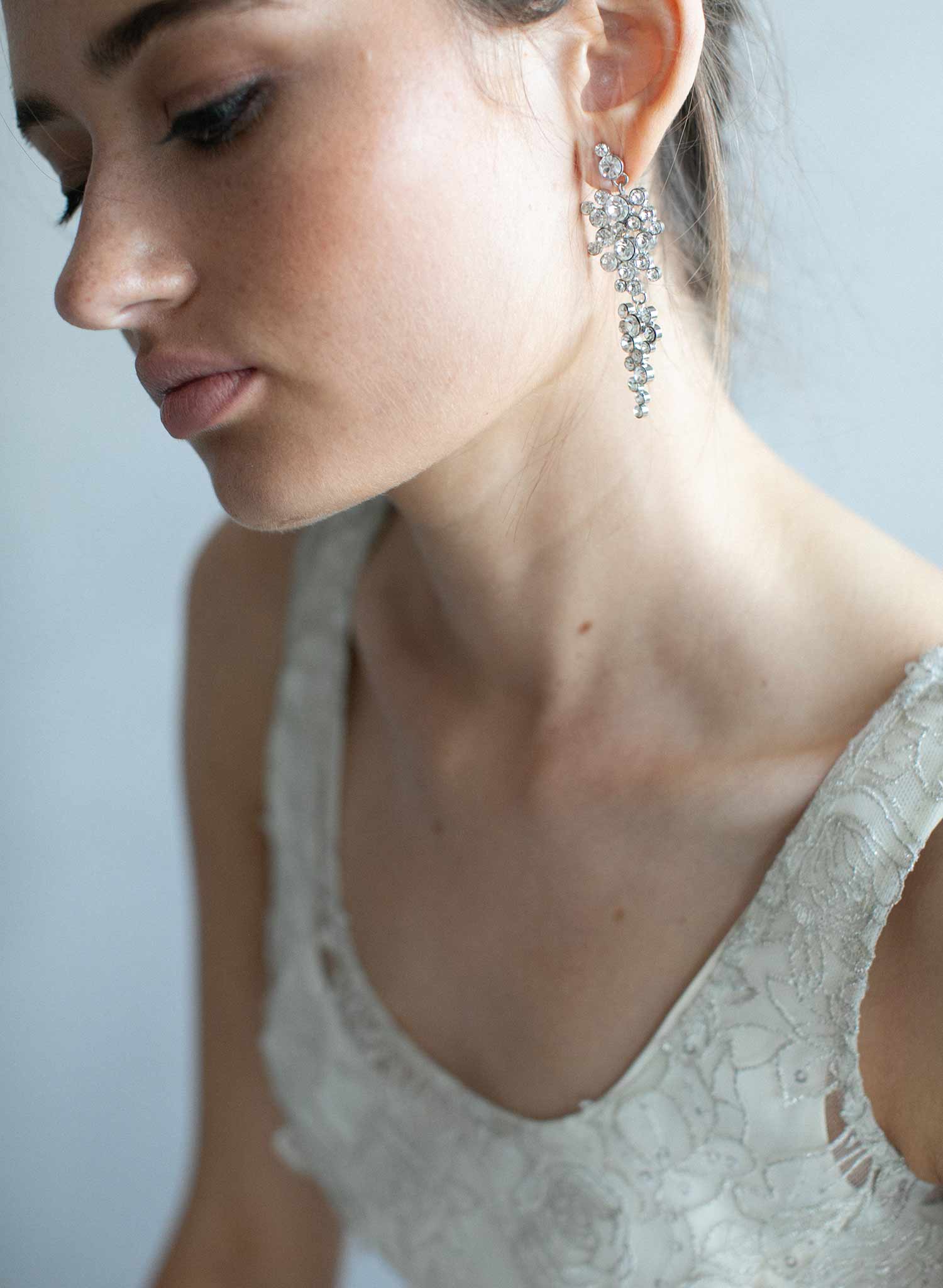 Champagne Bubbles Drop Earrings - Elegant Dangling Jewelry for Women | Style #976 | Perfect for Parties, Weddings & Special Occasions