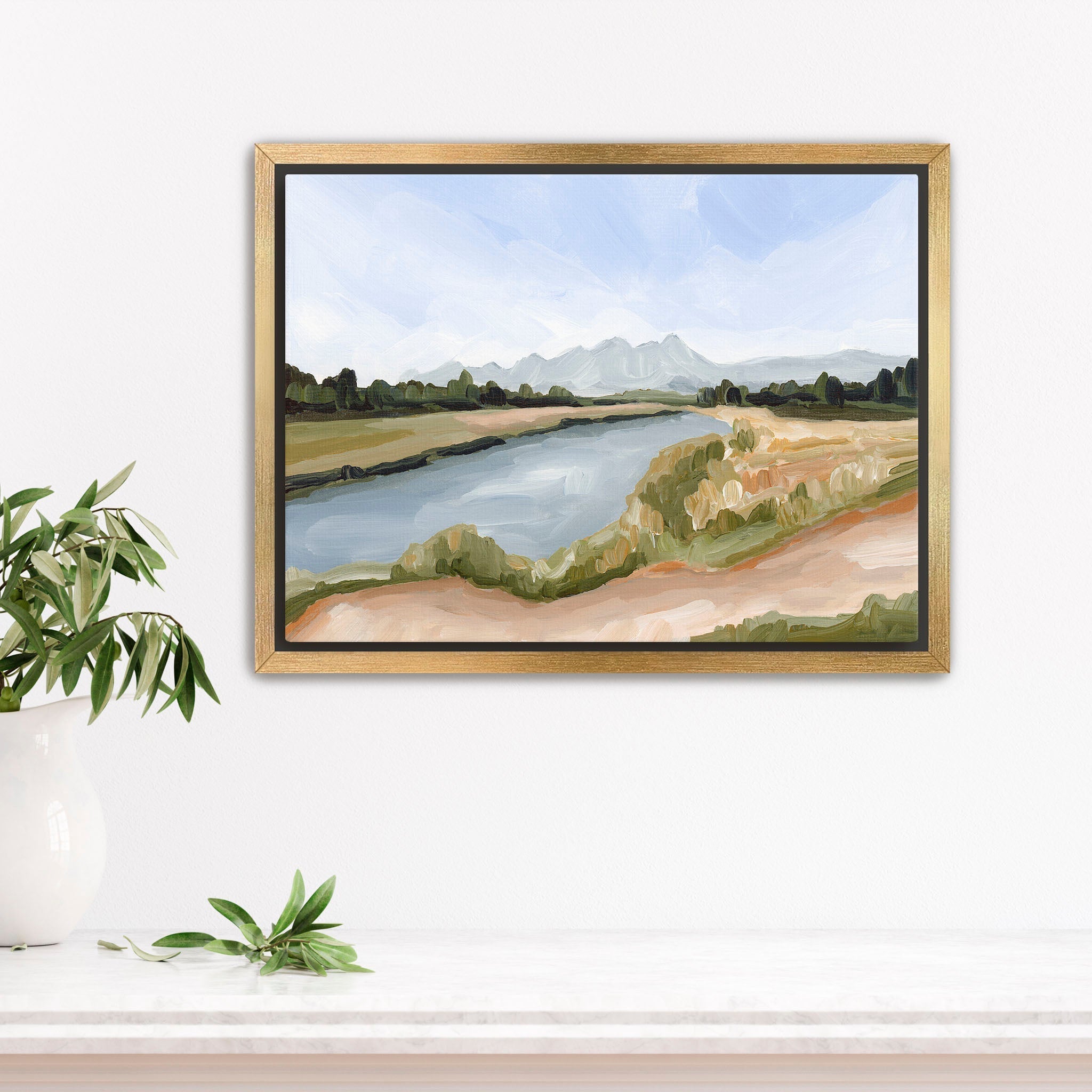 Autumn Below Art Print - Fall Landscape Wall Decor for Living Room, Bedroom & Office | Nature-Inspired Home Decor