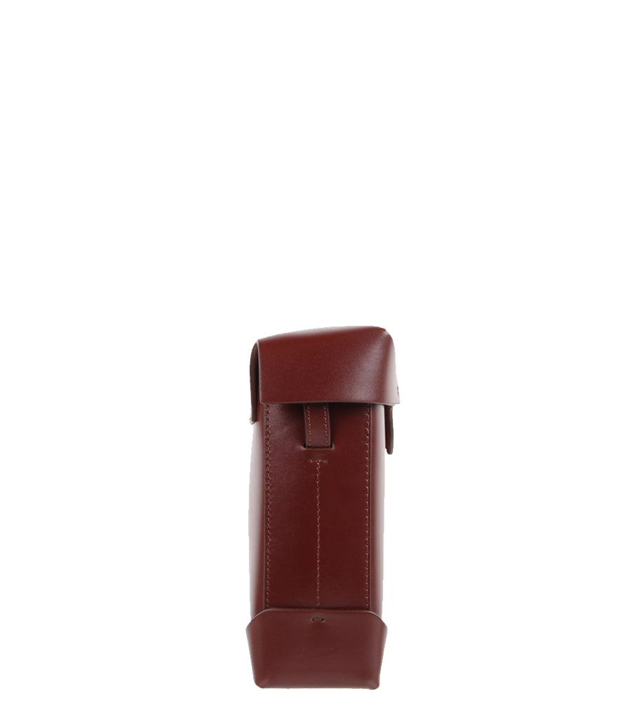 Premium Mini Leather Handbag - Red Brown Crossbody Purse for Women | Fashionable & Compact Everyday Bag for Work, Travel & Date Night