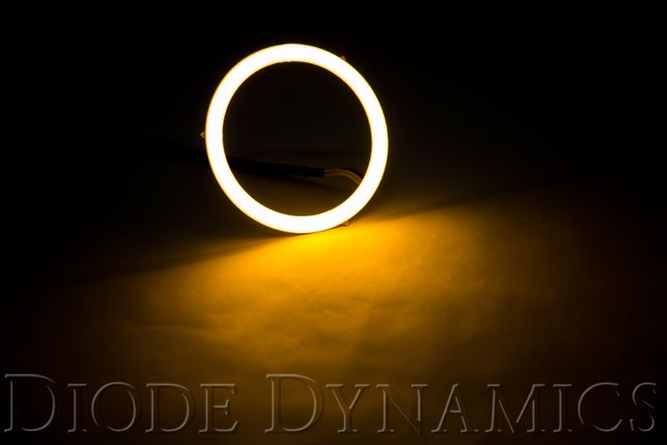Premium HD LED Amber Halo Rings (Pair) - Durable Car Headlight Accessories for Enhanced Visibility & Style - Perfect for Night Driving, Off-Roading & Custom Vehicle Lighting