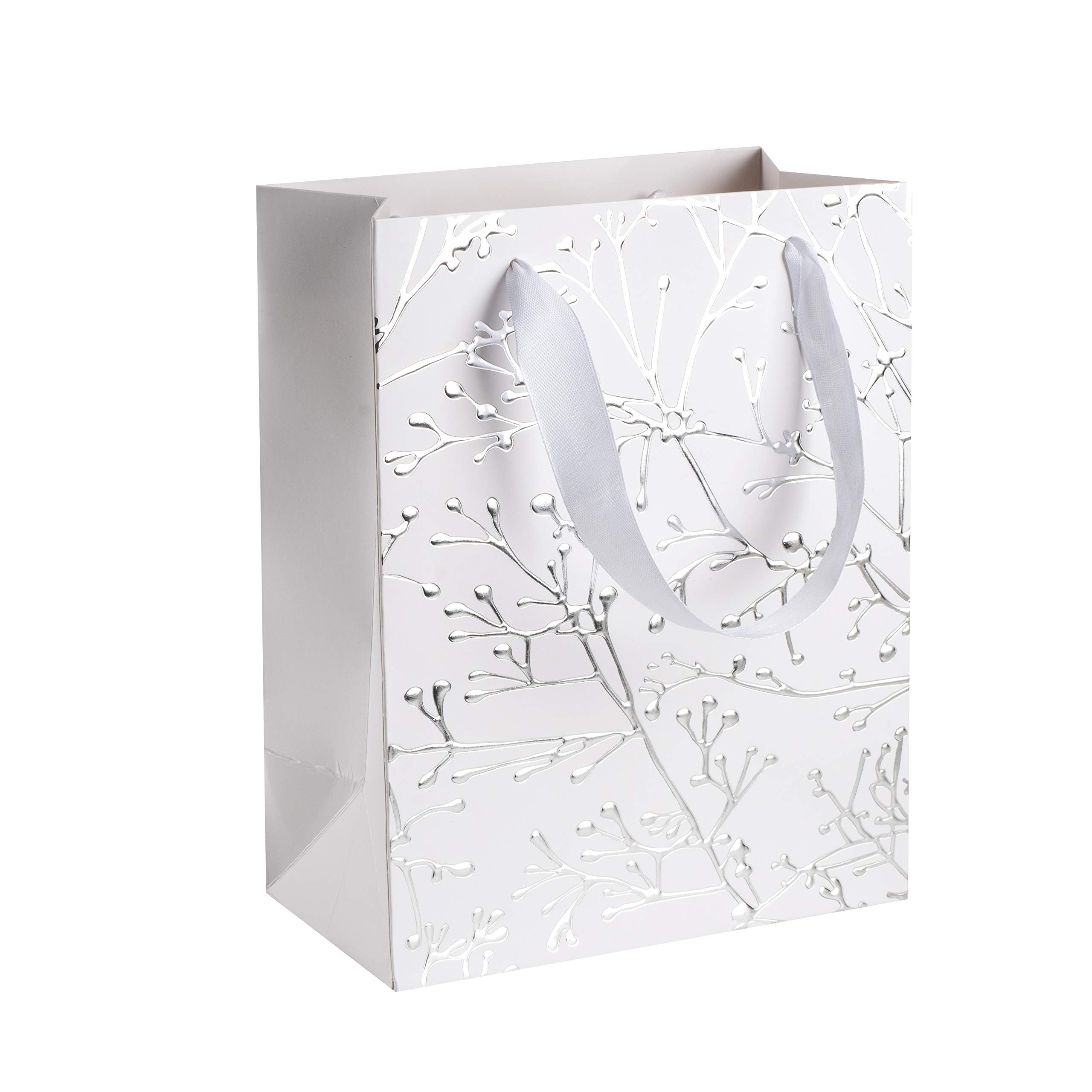 Floral Wedding Favor Bags - 12 Pack for Bridesmaids, Baby Showers & Parties (9x7x4