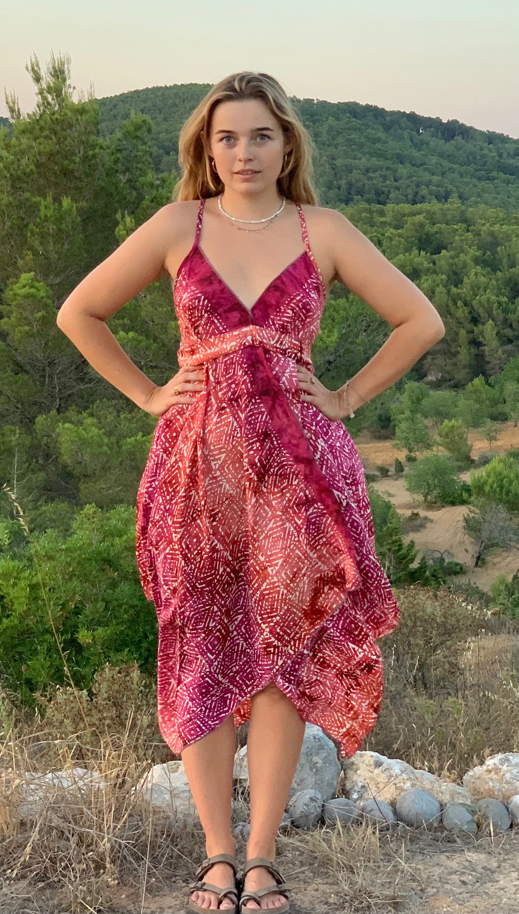 Silky Beach Dress for Women - Flowy Summer Dress for Ibiza & Vacations - Perfect for Beach Parties, Travel & Resort Wear
