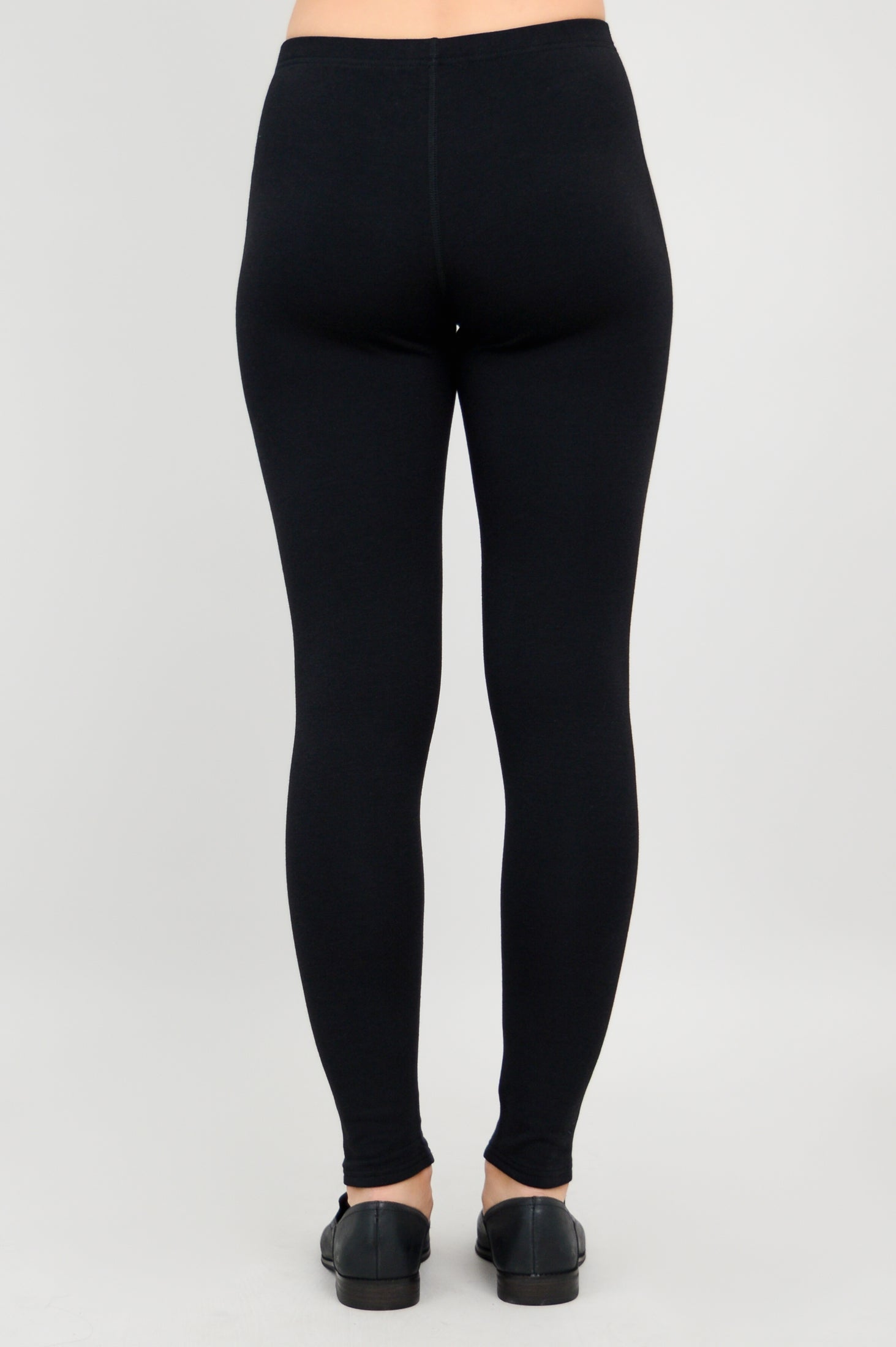 Bobbi Leggings for Women - Soft Bamboo Fleece High Waist Yoga Pants - Black Comfortable Workout Leggings for Running, Gym & Lounge Wear