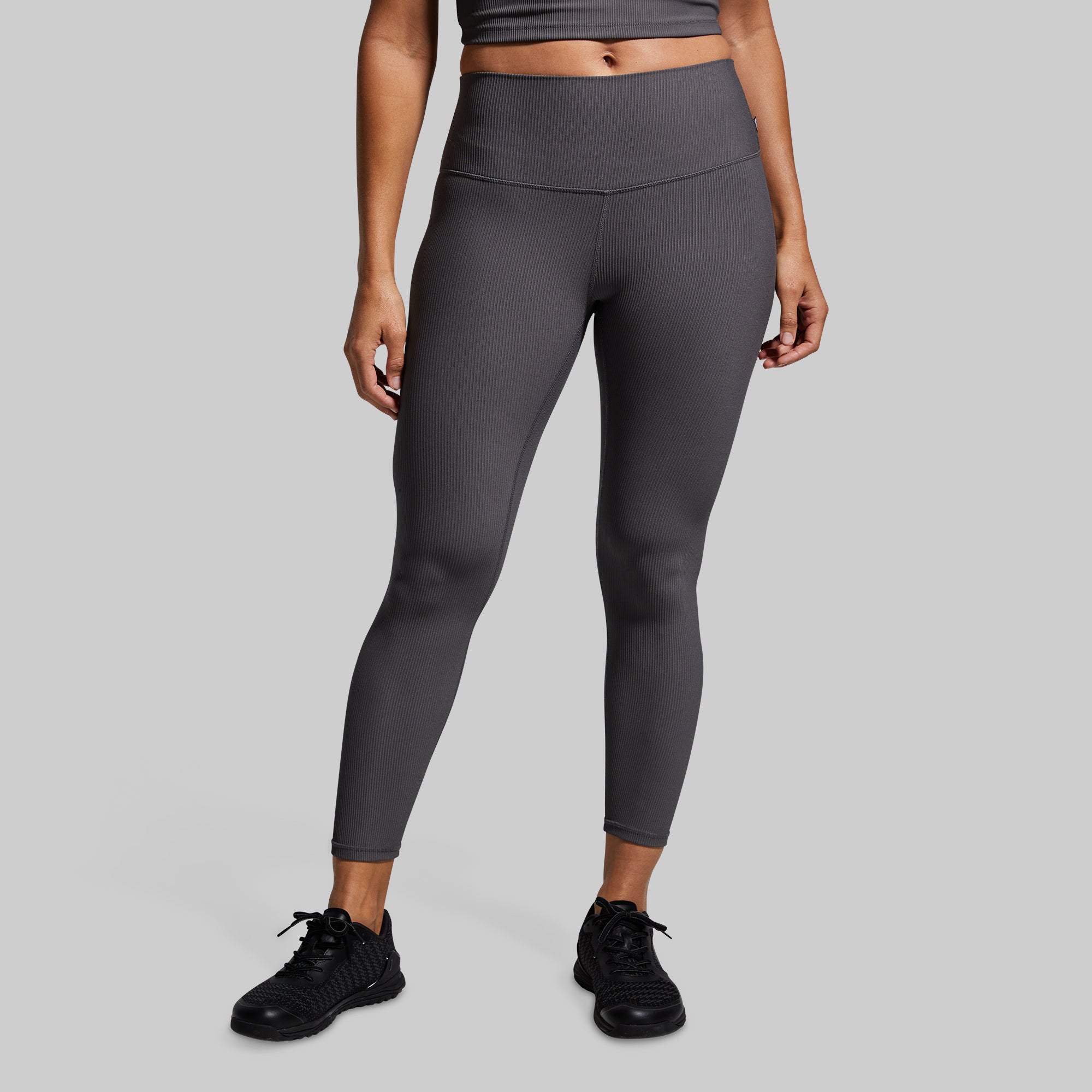 Limitless High-Waisted Yoga Leggings for Women - Dark Grey - Stretchy & Breathable Workout Pants for Running, Gym & Lounge