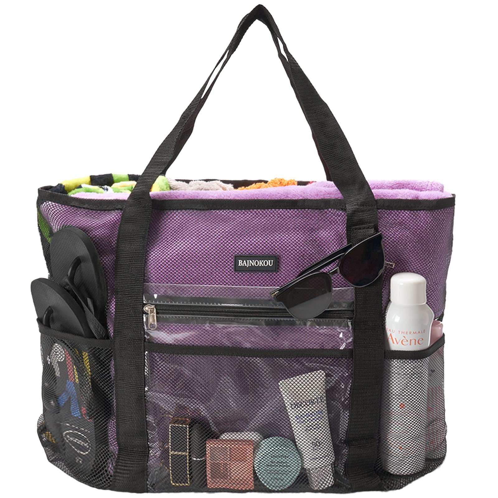 Large Beach Travel Mesh Bag - Lightweight Sandproof Tote for Women | Perfect for Pool, Vacation & Outdoor Activities