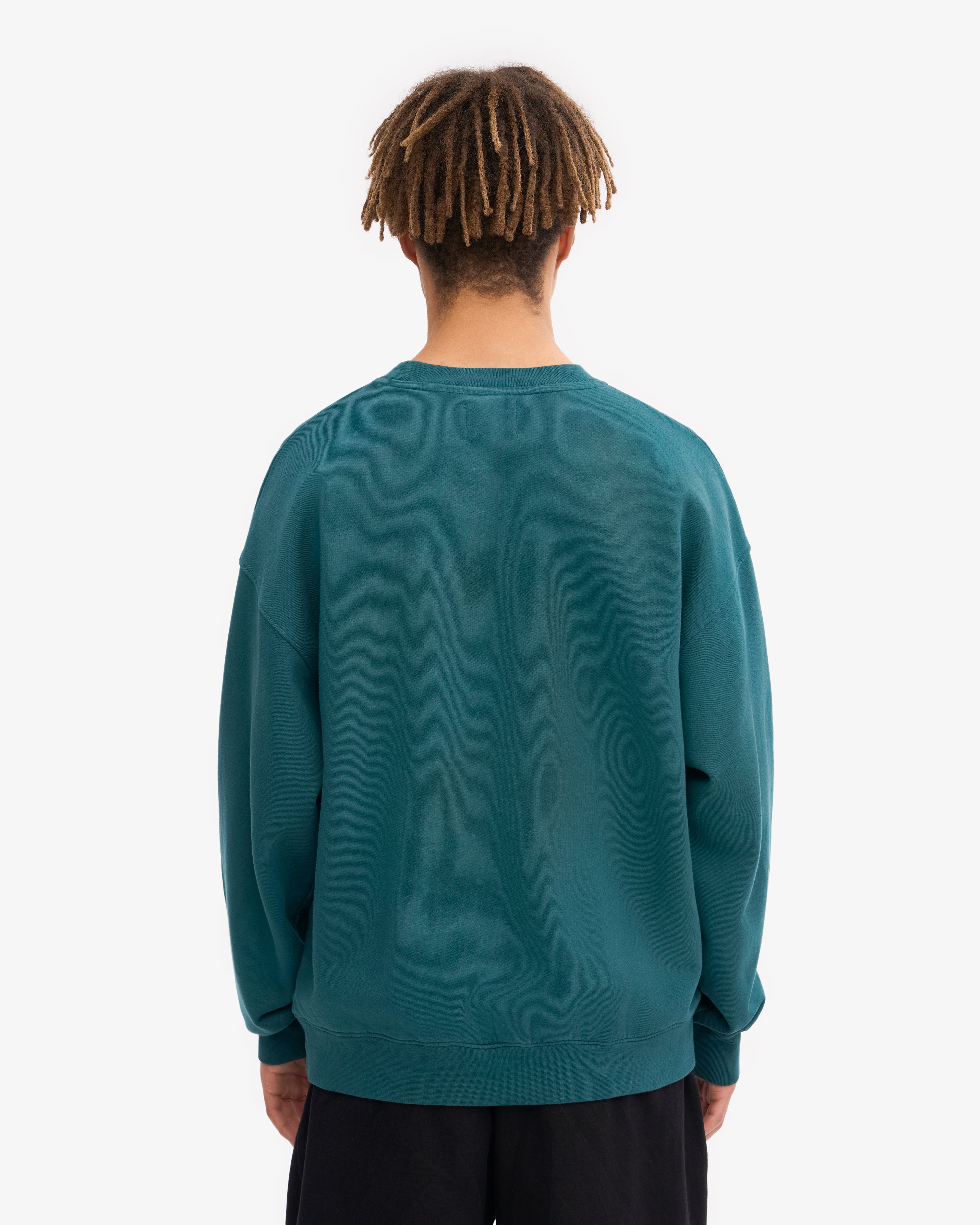 Organic Oversized Crewneck Sweatshirt - Soft & Comfortable Ocean Green Pullover for Men & Women | Perfect for Casual Wear, Loungewear & Outdoor Activities
