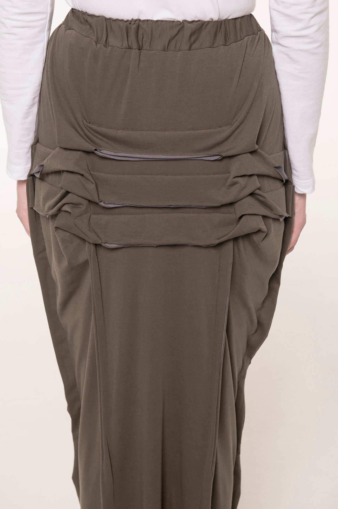 High Gauge Jersey Combo Tuck Skirt for Women - Stretchy Comfort Fit A-Line Mini Skirt - Perfect for Casual Wear, Office Outfits & Date Nights