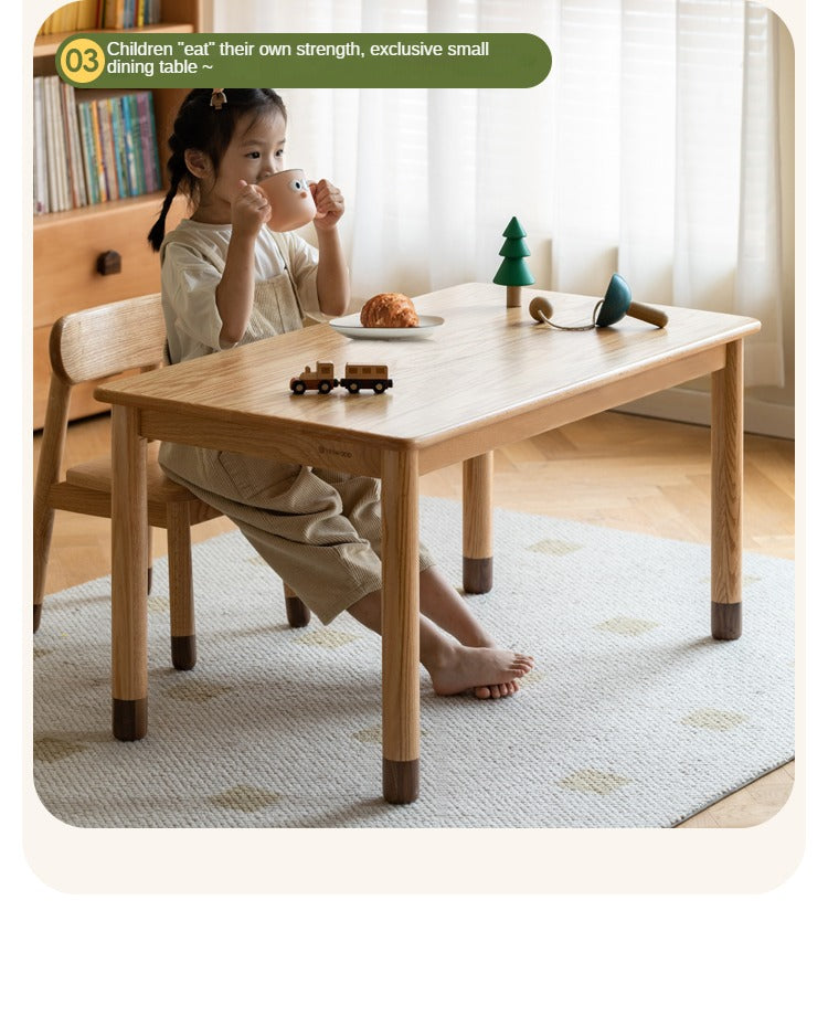Handmade Solid Oak Wood Kids Study Desk - Durable & Ergonomic Children's Writing Table for Homework & Crafting - Perfect for Bedrooms, Homeschooling & Playrooms
