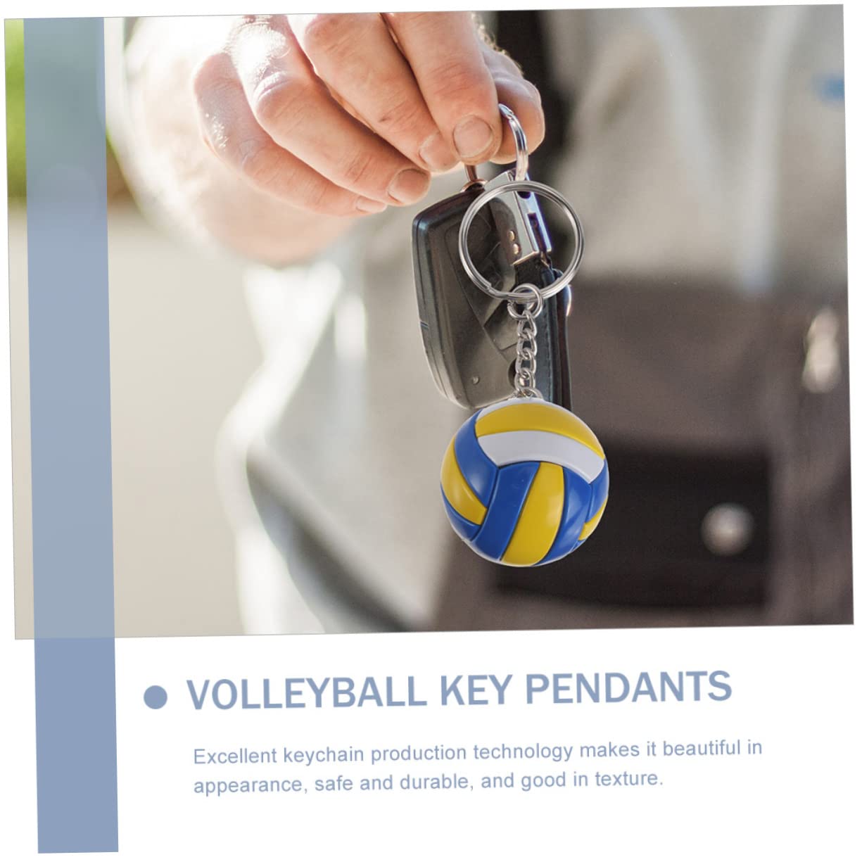 KITANDOVE 12 Pack Volleyball Keychains - Cute Volleyball Charms for Teens, Volleyball Team Gifts, Basketball Net Accessories - Perfect for Sports Lovers, Team Spirit, Locker Decor & Player Appreciation