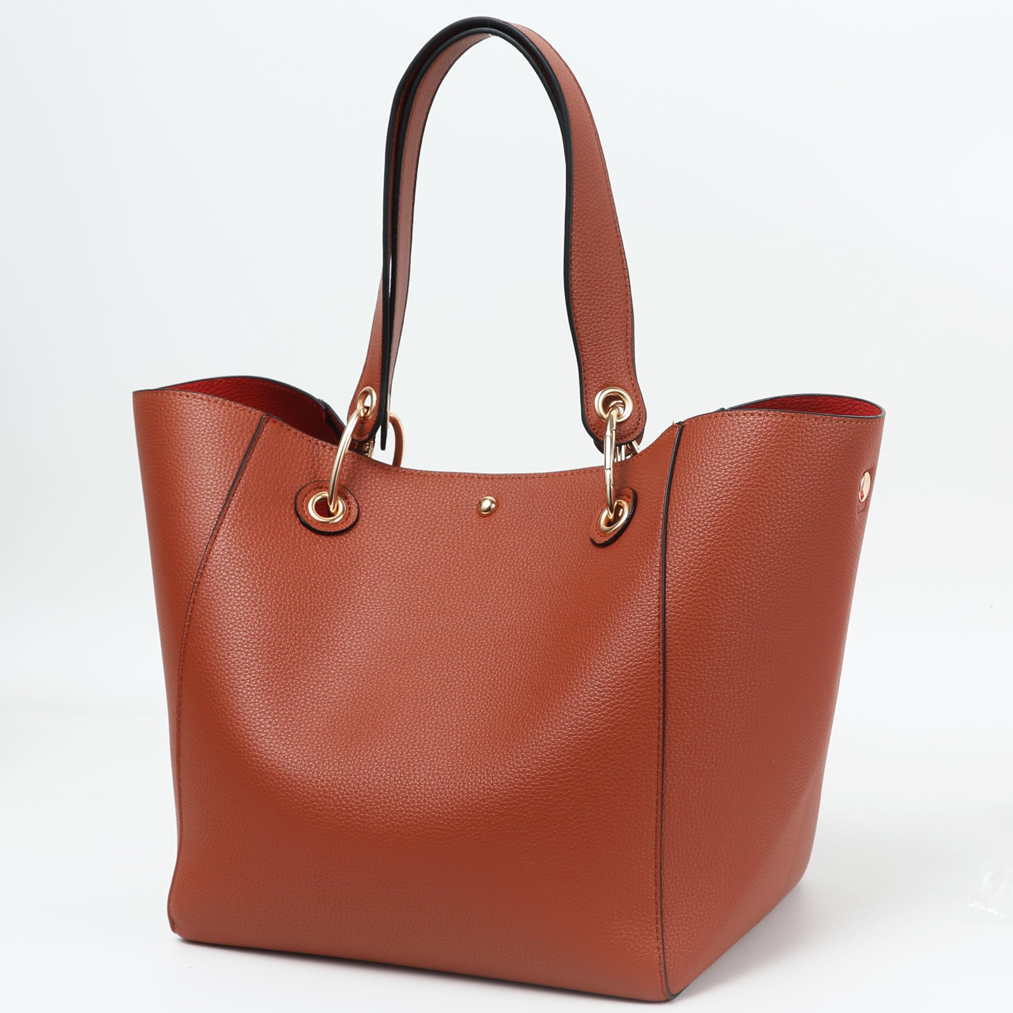 SQLP Large Work Tote Bag for Women - Stylish Designer Purse & Spacious Handbag, Big Bucket Bag with Crossbody Strap - Perfect for Office, Travel & Daily Use
