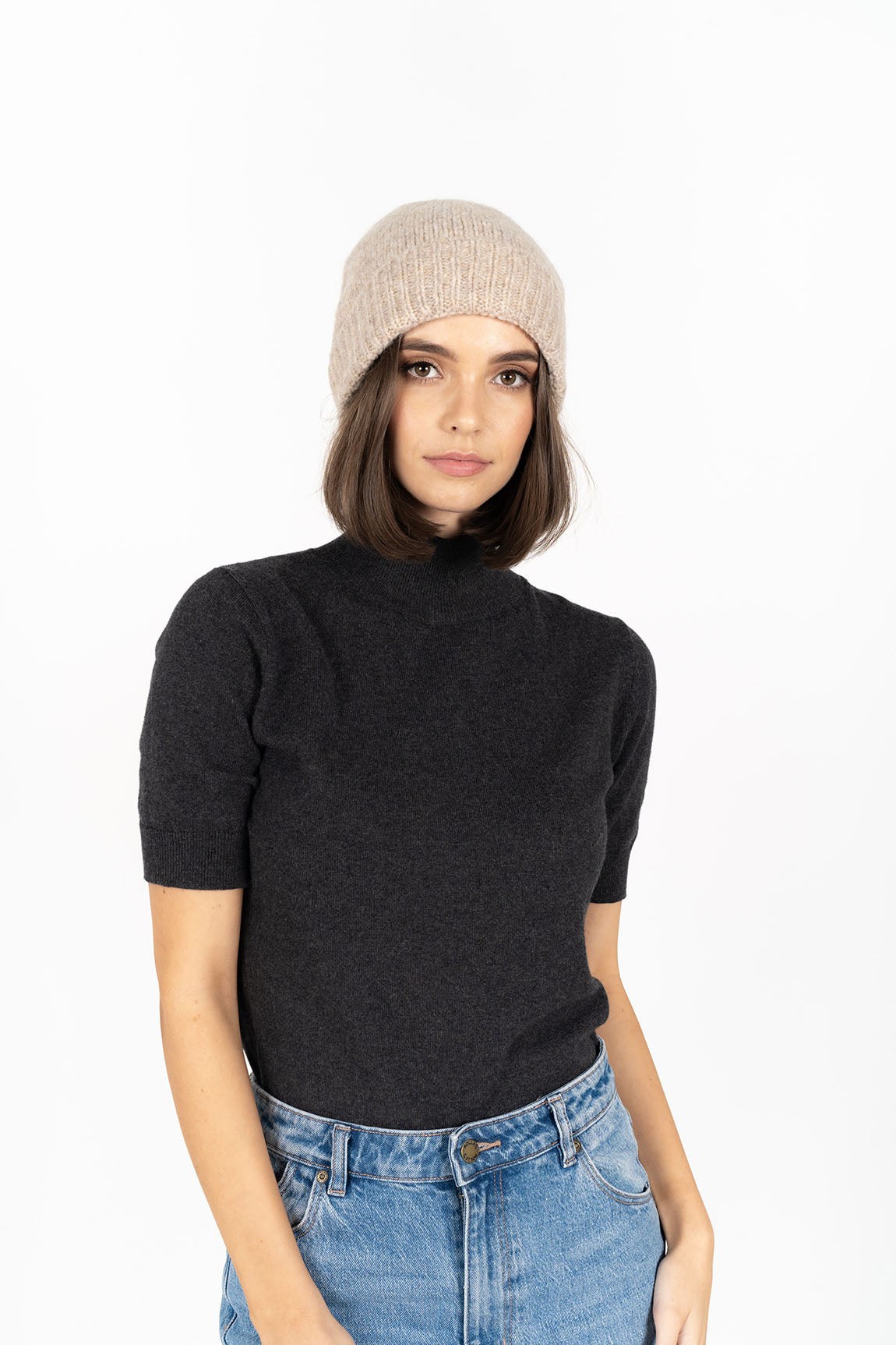 Premium Fortune Hazelnut Wool Beanie for Men & Women - Soft Warm Winter Hat for Outdoor Activities, Skiing, Hiking & Casual Wear