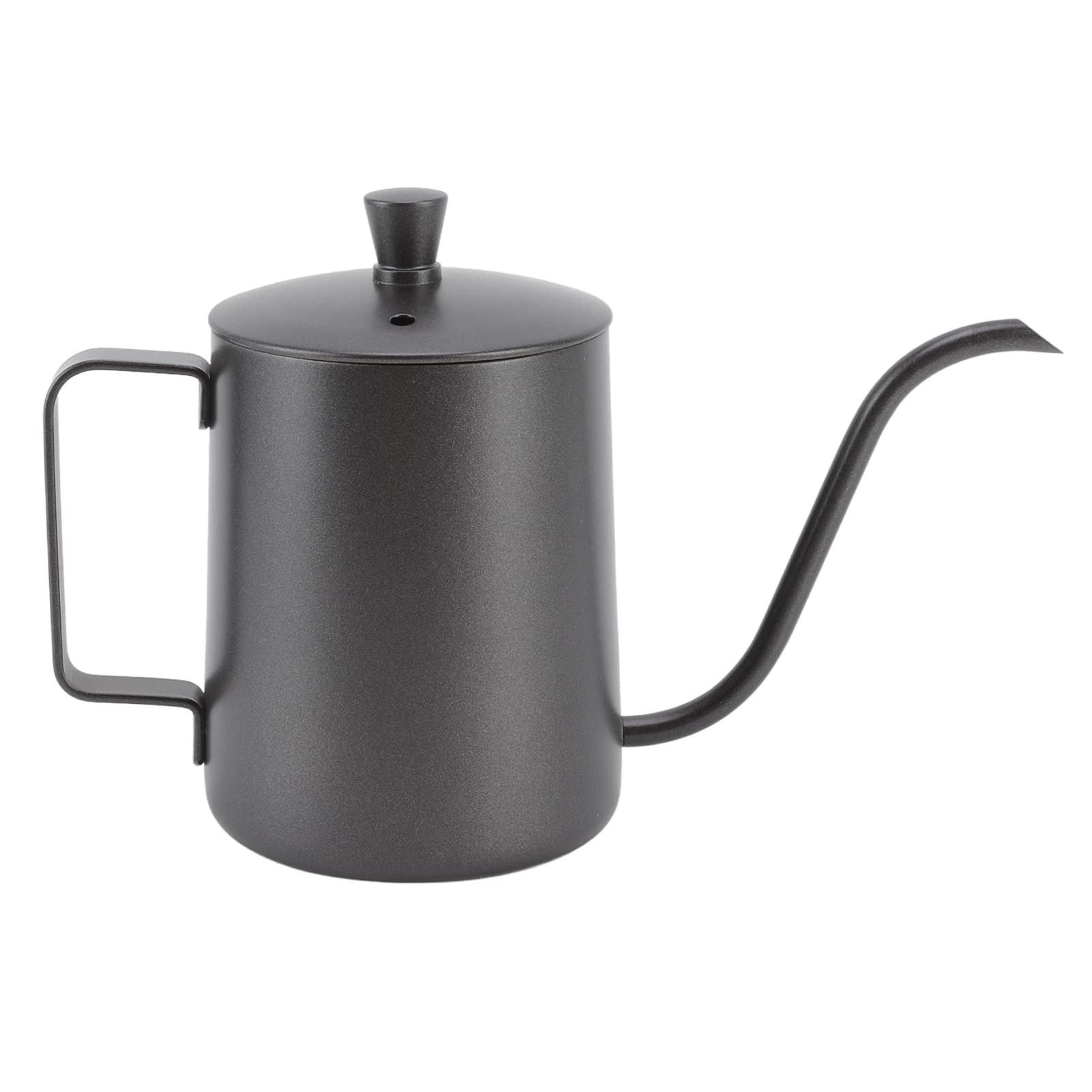 Premium Stainless Steel Pour Over Coffee Kettle - 350ml Mini Drip Coffee Maker with Long Narrow Spout & PTFE Coating (Black) | Perfect for Home Brewing, Specialty Coffee Shops & Camping Trips
