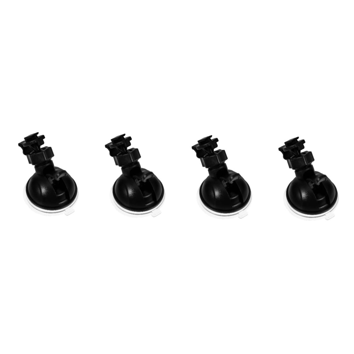 PACKOVE 4-Piece Car Camera Mount Holder Kit - Suction Cup Stand for Dash Cam, Recorder, and Action Cam - Secure Plastic Mount for Windshield & Dashboard - Perfect for Road Trips, Uber Driving, and Vehicle Security