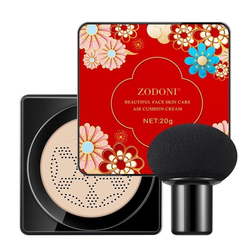 Natural Air Cushion BB Cream - Moisturizing & Oil-Control Foundation with Whitening & Brightening Effects | Perfect for Daily Makeup, Covering Imperfections & Creating Flawless Skin | Ideal for Oily, Combination & Sensitive Skin Types