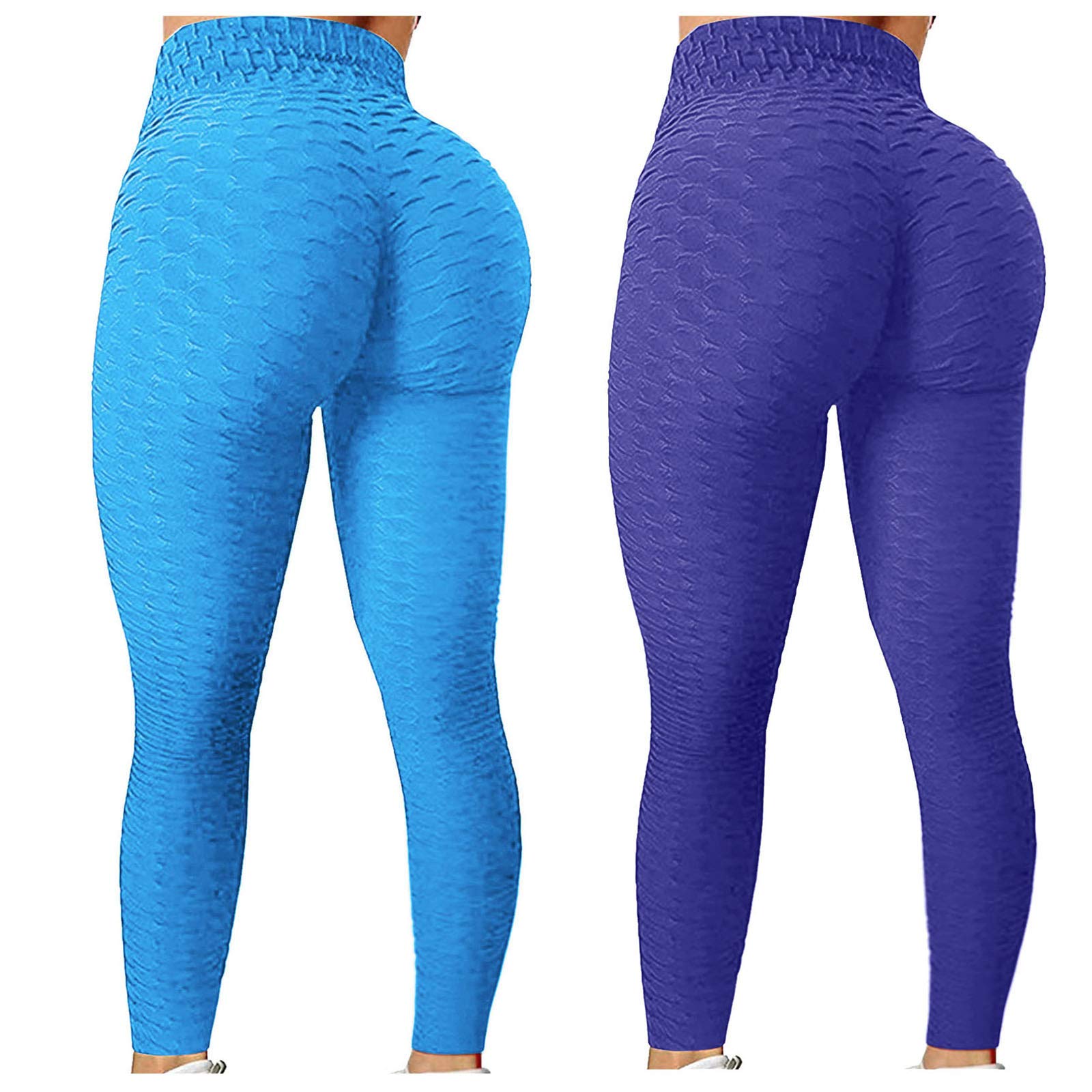 TikTok Famous High Waist Yoga Pants for Women - Tummy Control & Bubble Hip Lift Workout Leggings - Running, Fitness & Sports Tights - Perfect for Gym, Yoga & Casual Wear