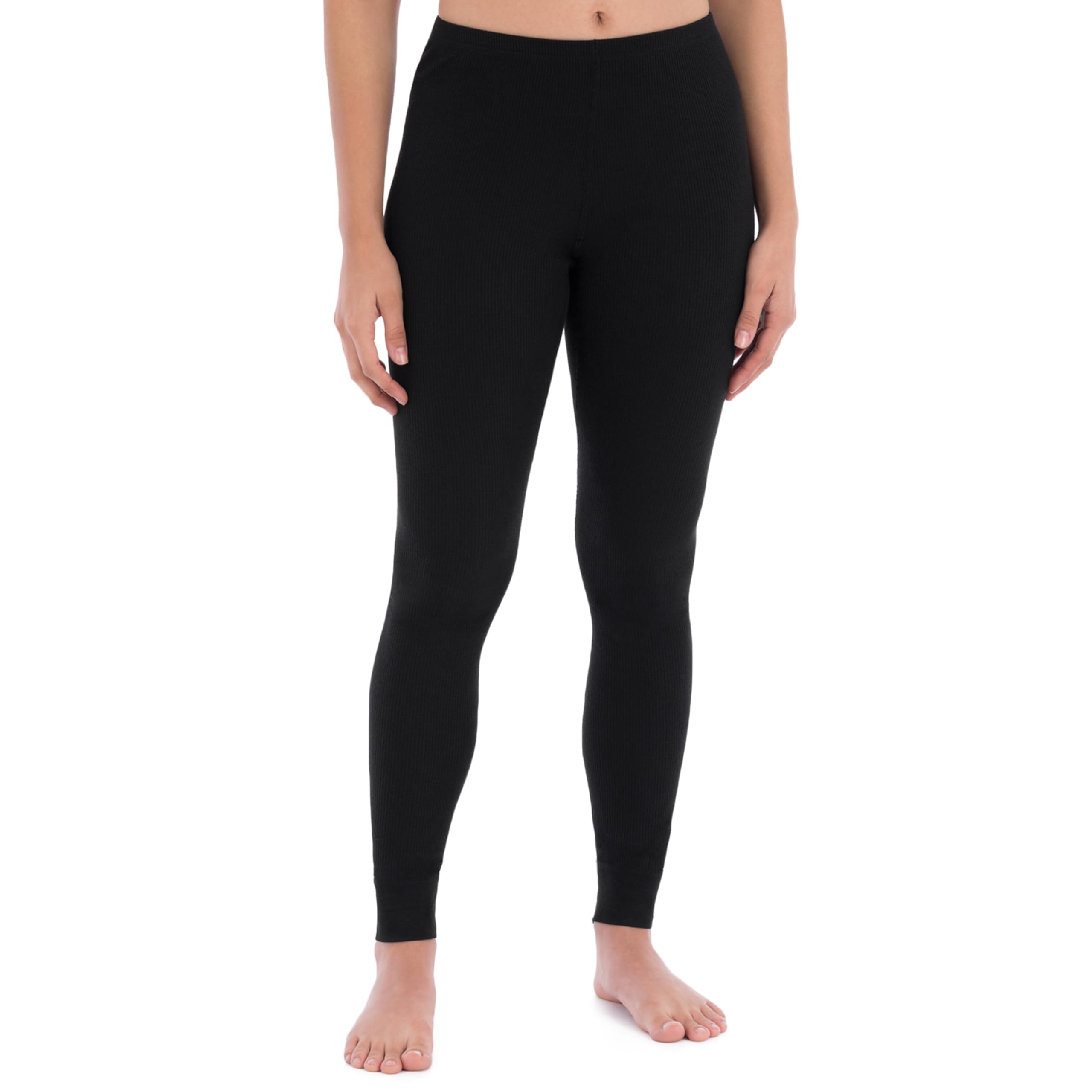 Fruit of the Loom Women's Micro Waffle Thermal Bottom Pants - Soft Fleece-Lined Winter Leggings for Cold Weather, Lounge & Sleepwear