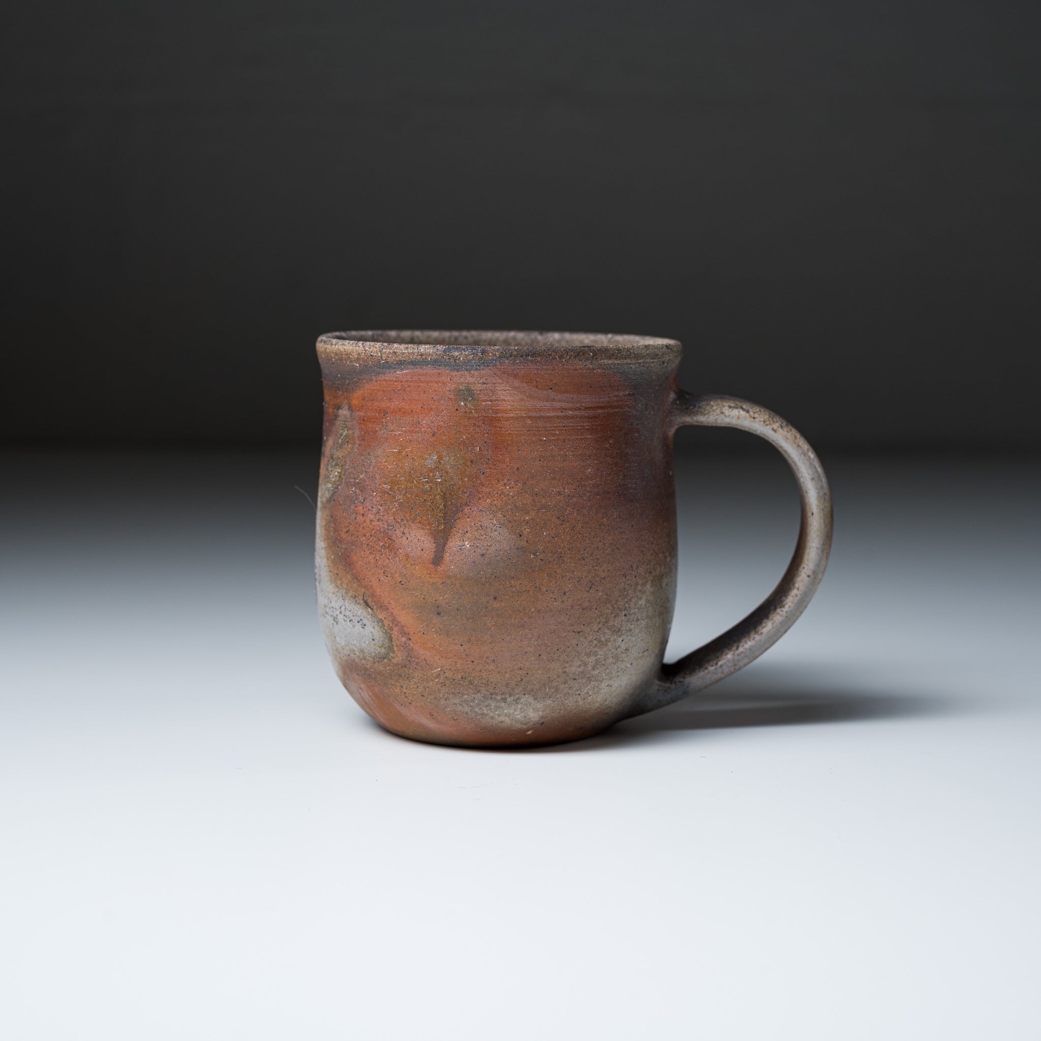 Bizen Pottery Regular Mug Cup - Handcrafted Japanese Ceramic Coffee Cup for Home & Office Use - Traditional Sangiri Design - Perfect for Tea, Coffee, or Hot Chocolate