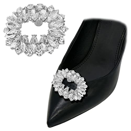 Silver Base with Clear Rhinestones