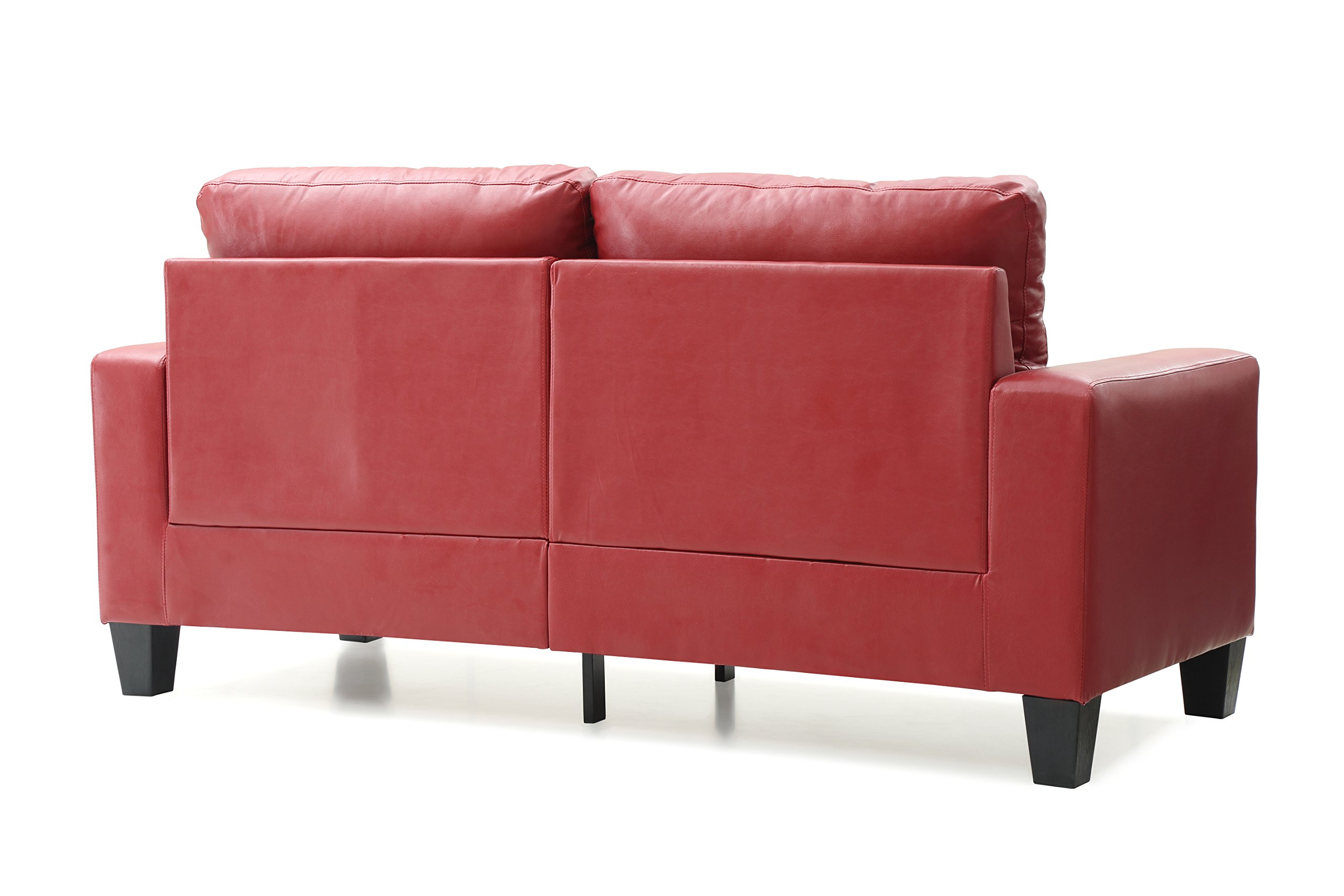 Glory Furniture Newbury Modular Sofa Set in Red - Modern Sectional Couch for Living Room, Lounge & Home Theater