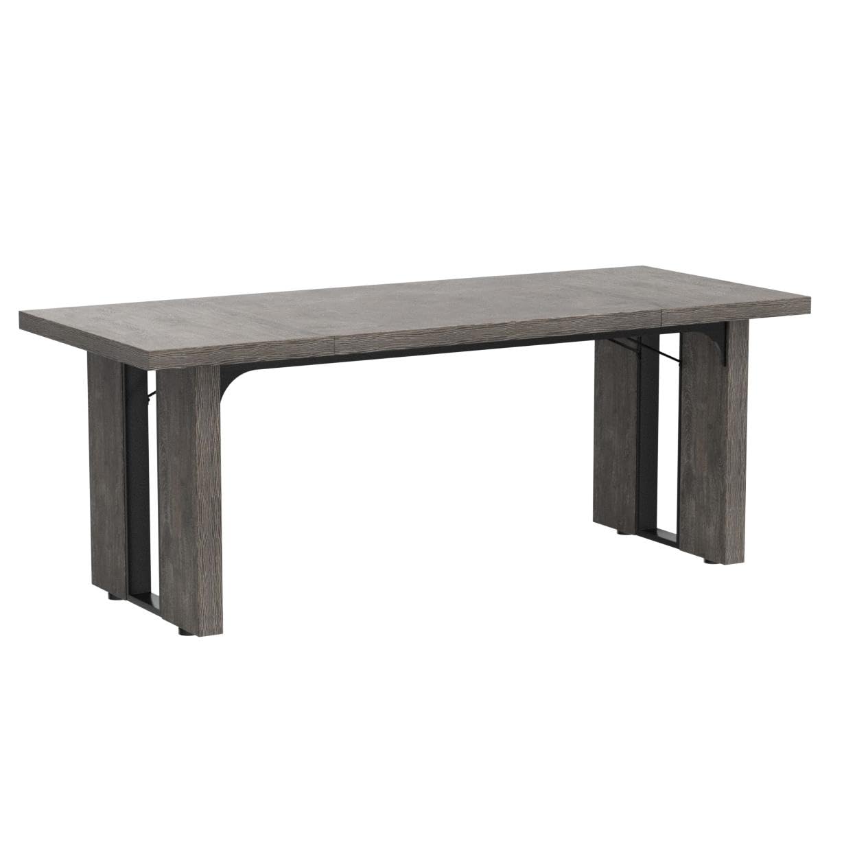Tribesigns 71 Inch Large Dining Table for 6-8 People, Rustic Farmhouse Style Rectangular Kitchen Table, Solid Wood Dining Room Table for Family Gatherings, Dinner Parties & Home Decor