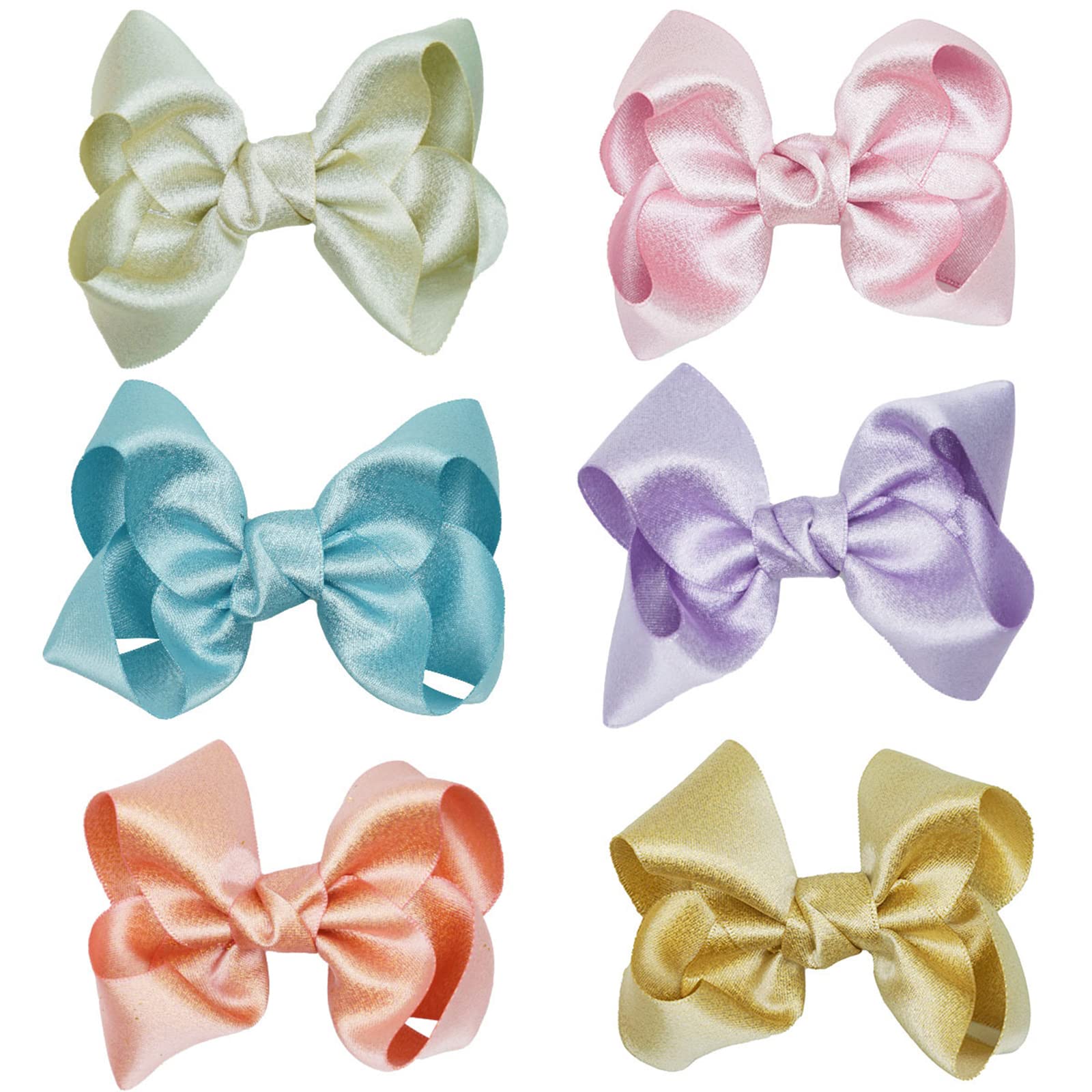 3 Inch Baby Girl Hair Bows Clips - 2 Pack Deep Brown Hair Accessories for Toddlers, Kids & Teens - Perfect for Parties, School & Daily Wear