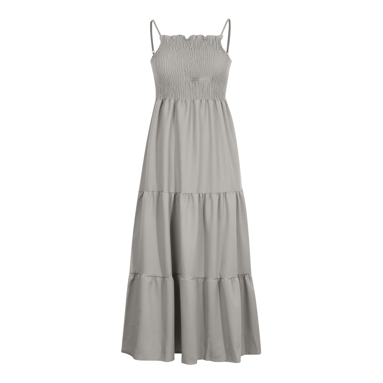 Oelaio Women's Summer Casual Dresses - Flowy Short Sleeve Maxi Dress with Built-in Shorts | Plus Size Wedding Guest & Evening Dress | Perfect for Beach Vacations, Bridal Showers & Date Nights