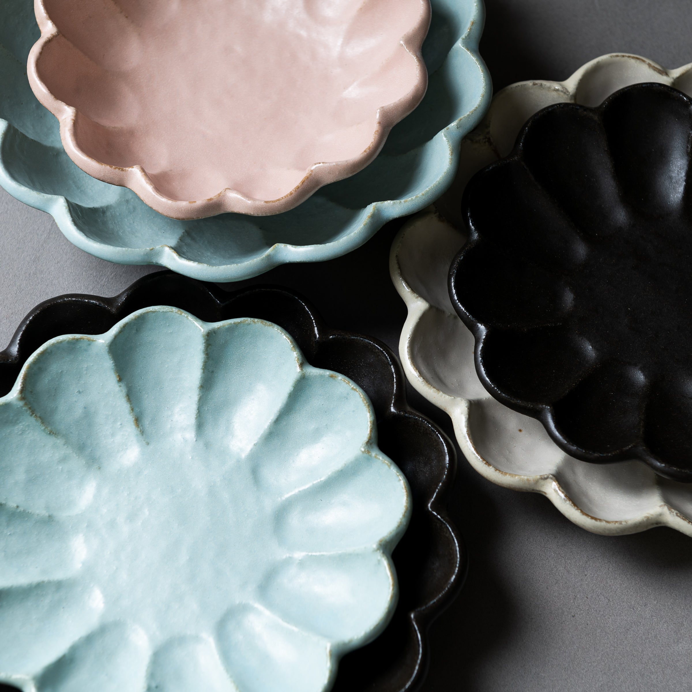 Rinka Bowl - 10.5 cm Ceramic Rice Bowl Set of 4 (4 Colors) - Perfect for Asian Cuisine, Soup, Salad & Home Dining
